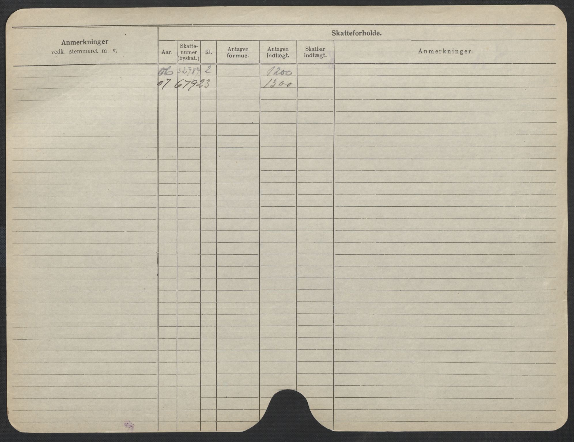 Oslo folkeregister, Registerkort, SAO/A-11715/F/Fa/Fac/L0011: Menn, 1906-1914, p. 1076b