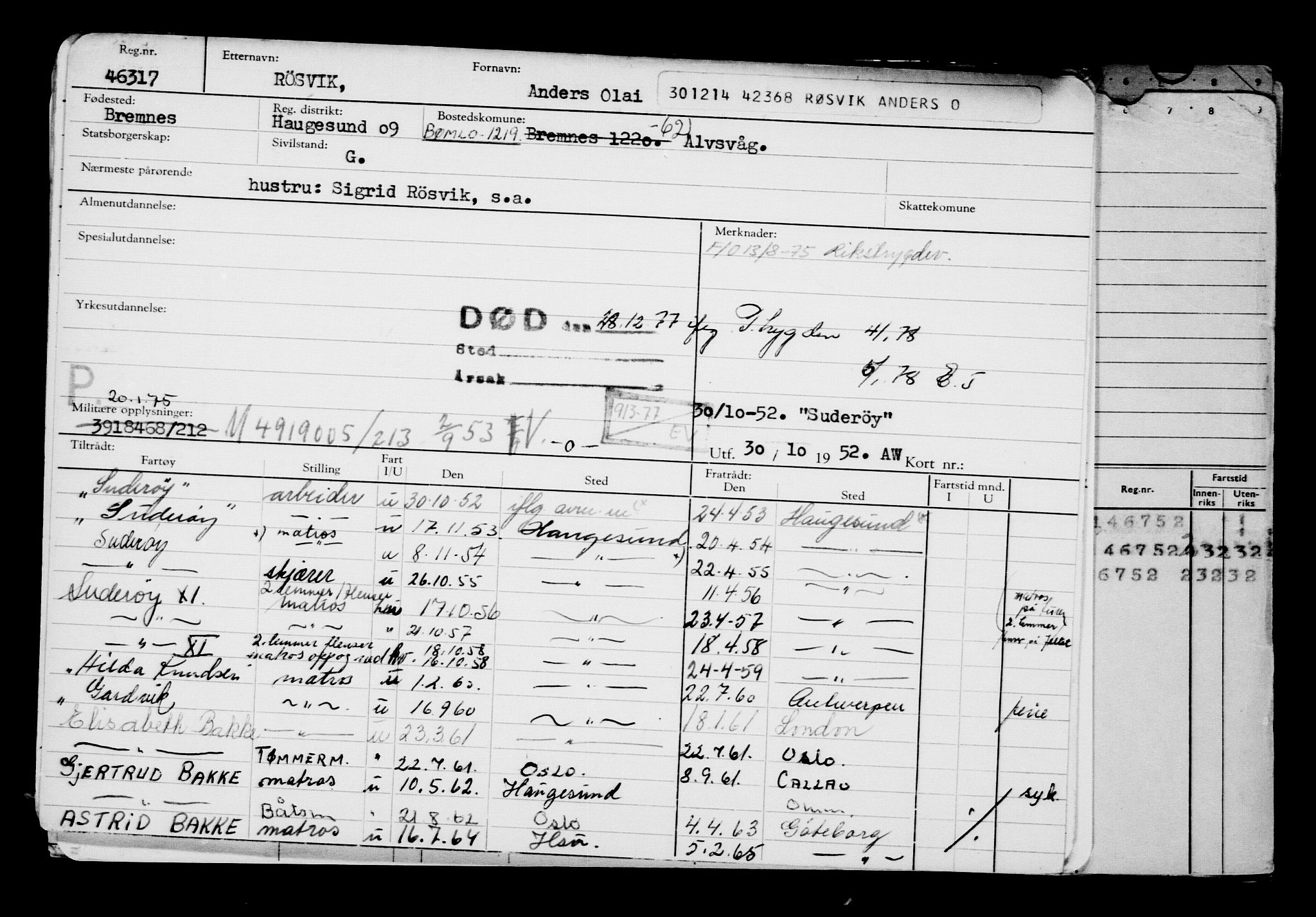 Direktoratet for sjømenn, AV/RA-S-3545/G/Gb/L0126: Hovedkort, 1914-1915, p. 276