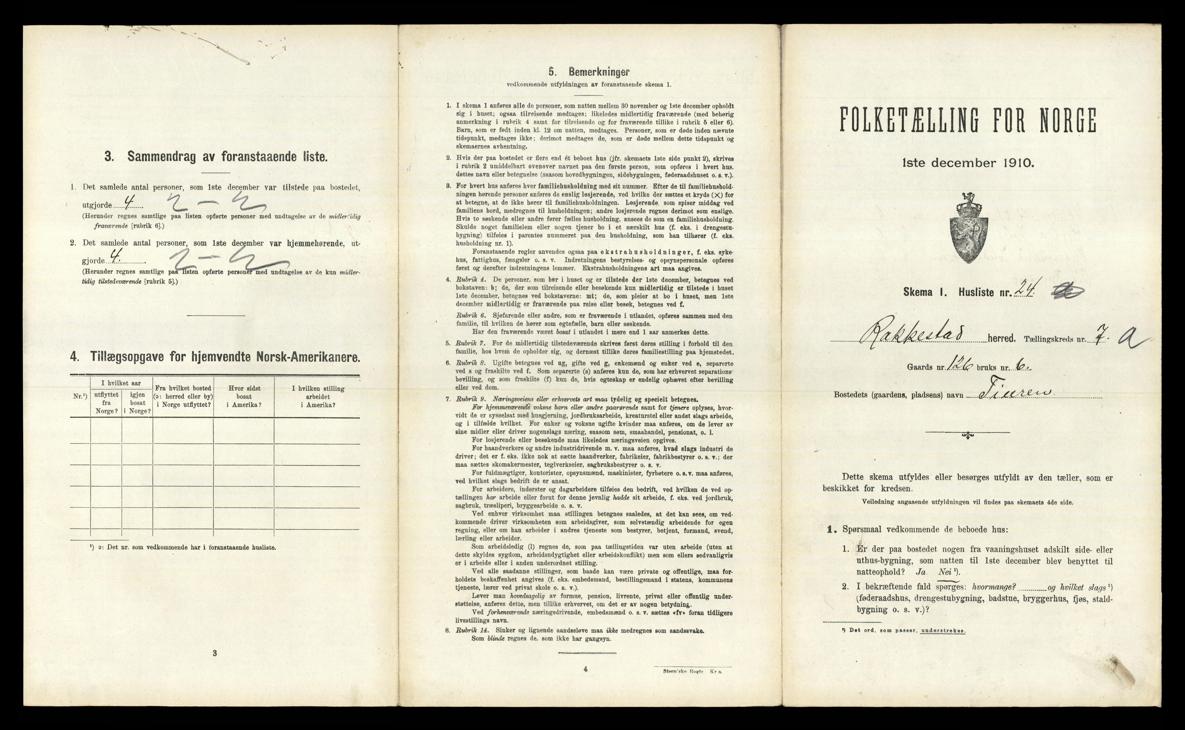 RA, 1910 census for Rakkestad, 1910, p. 1263