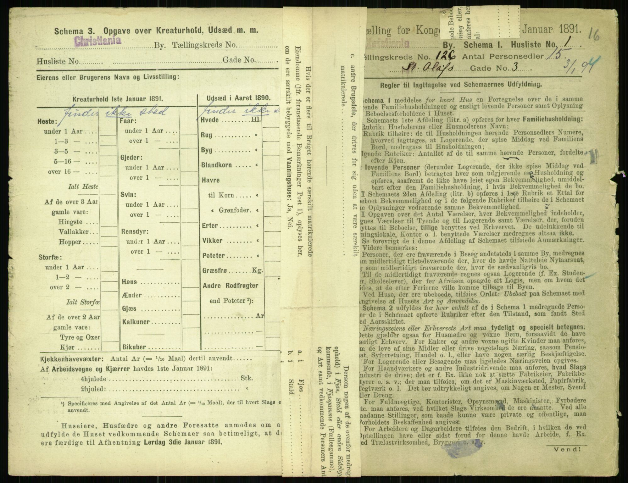 RA, 1891 census for 0301 Kristiania, 1891, p. 67146