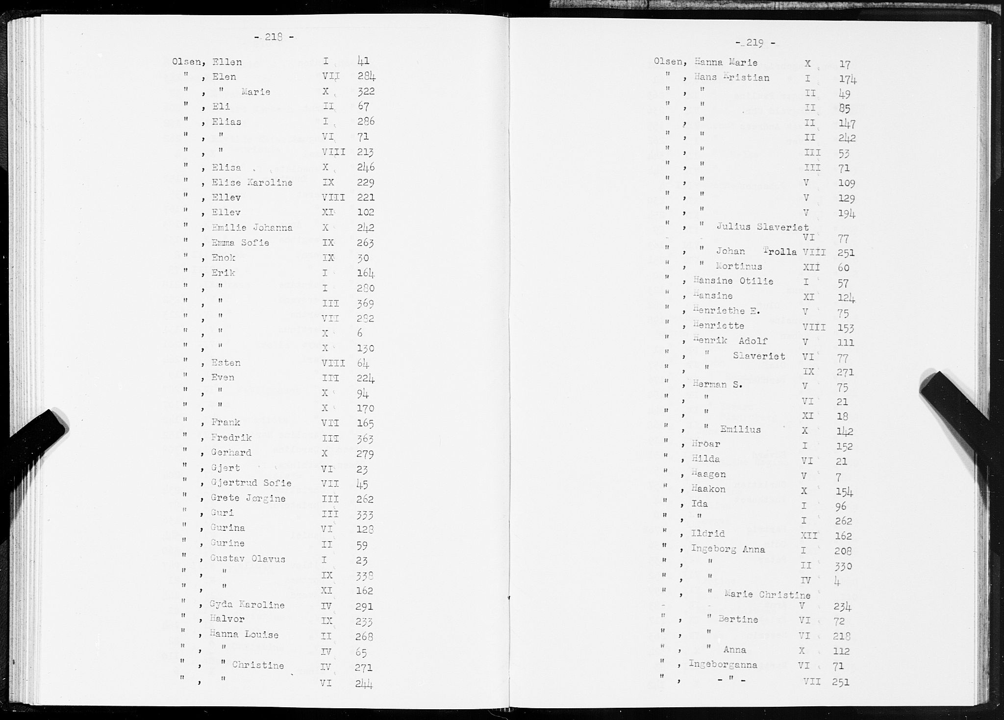 SAT, 1875 census for 1601 Trondheim, 1875, p. 218-219