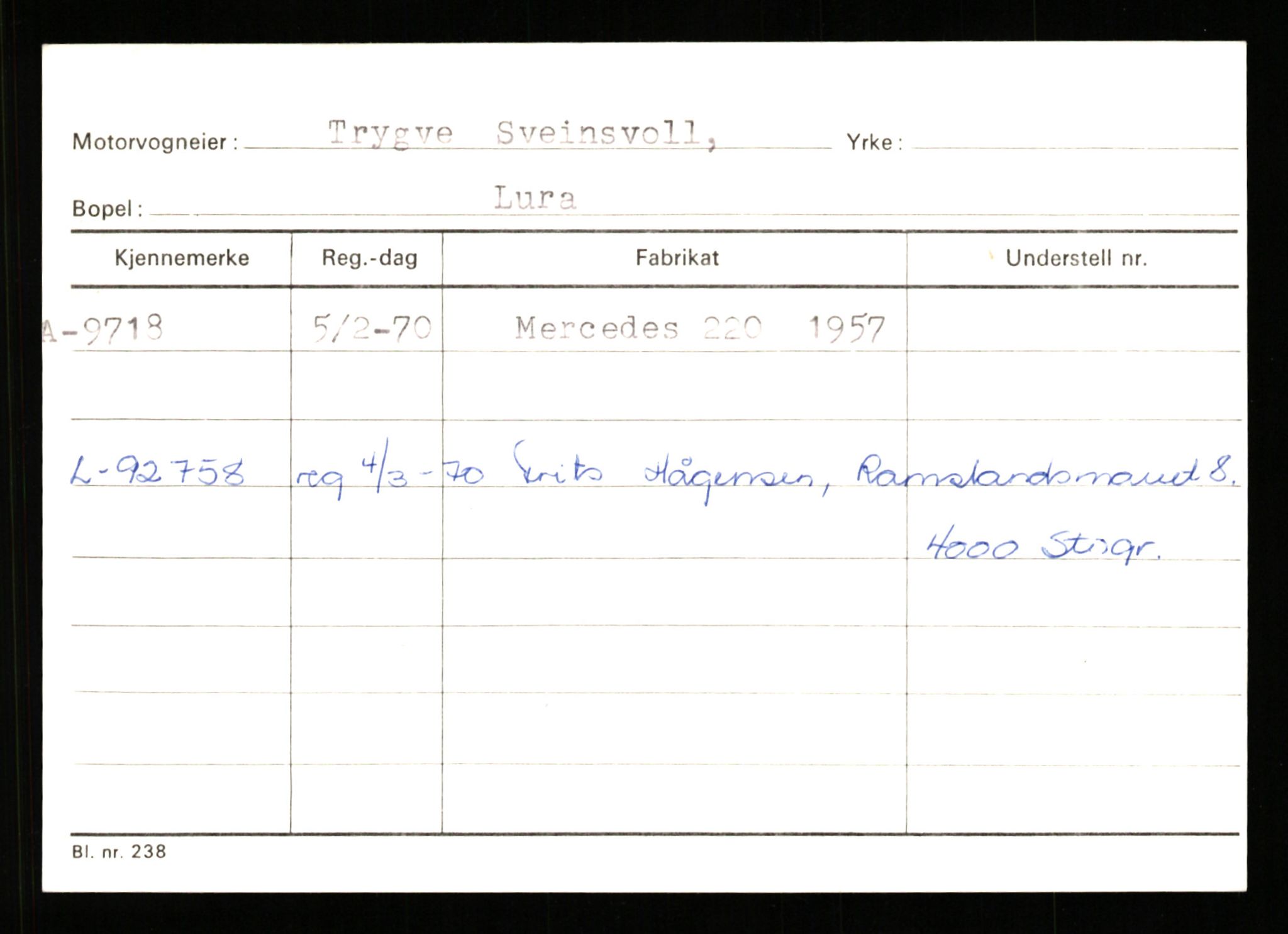 Stavanger trafikkstasjon, AV/SAST-A-101942/0/G/L0002: Registreringsnummer: 5791 - 10405, 1930-1971, p. 2591