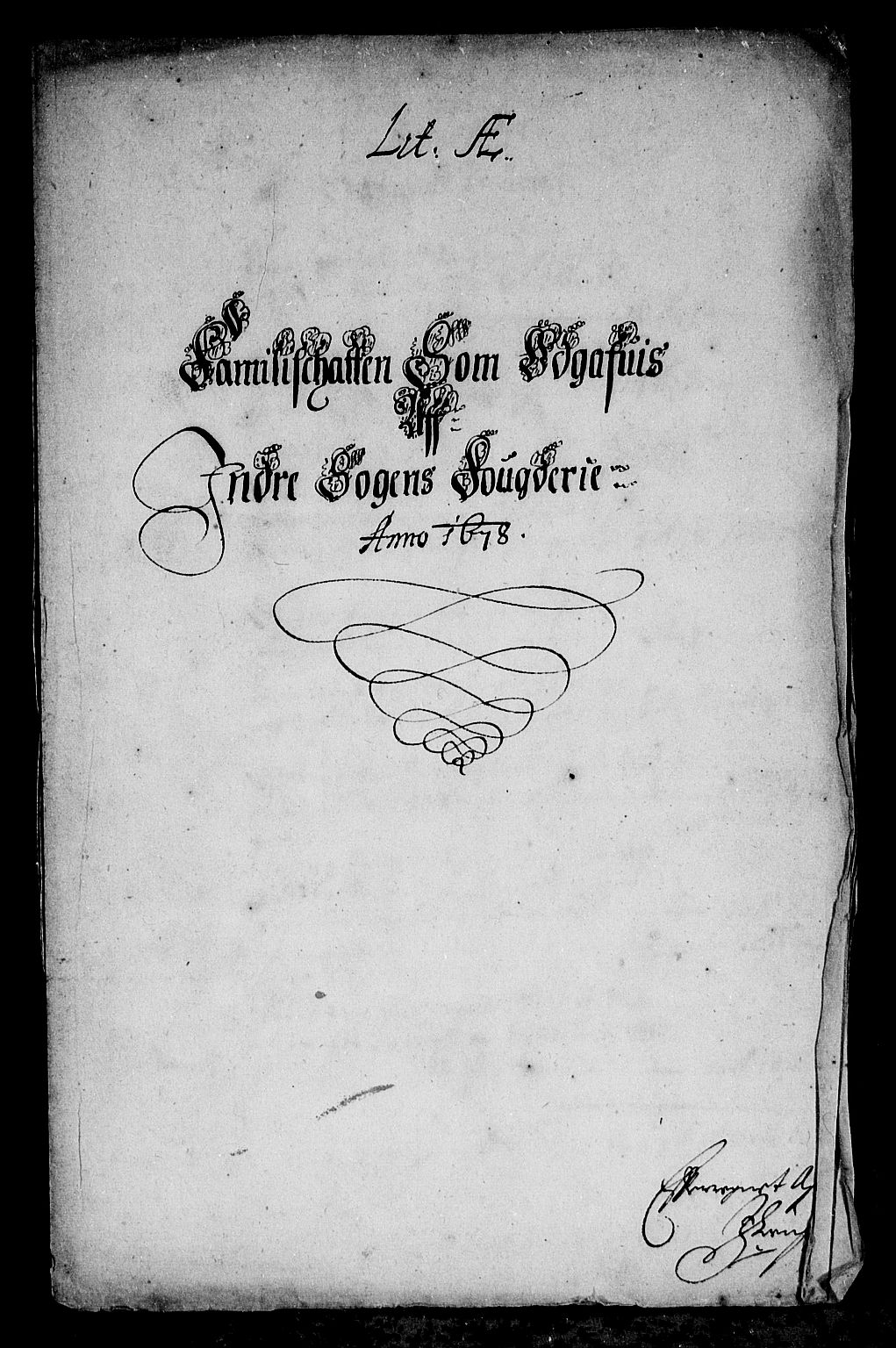 Rentekammeret inntil 1814, Reviderte regnskaper, Stiftamtstueregnskaper, Bergen stiftamt, RA/EA-6043/R/Rc/L0052: Bergen stiftamt, 1678