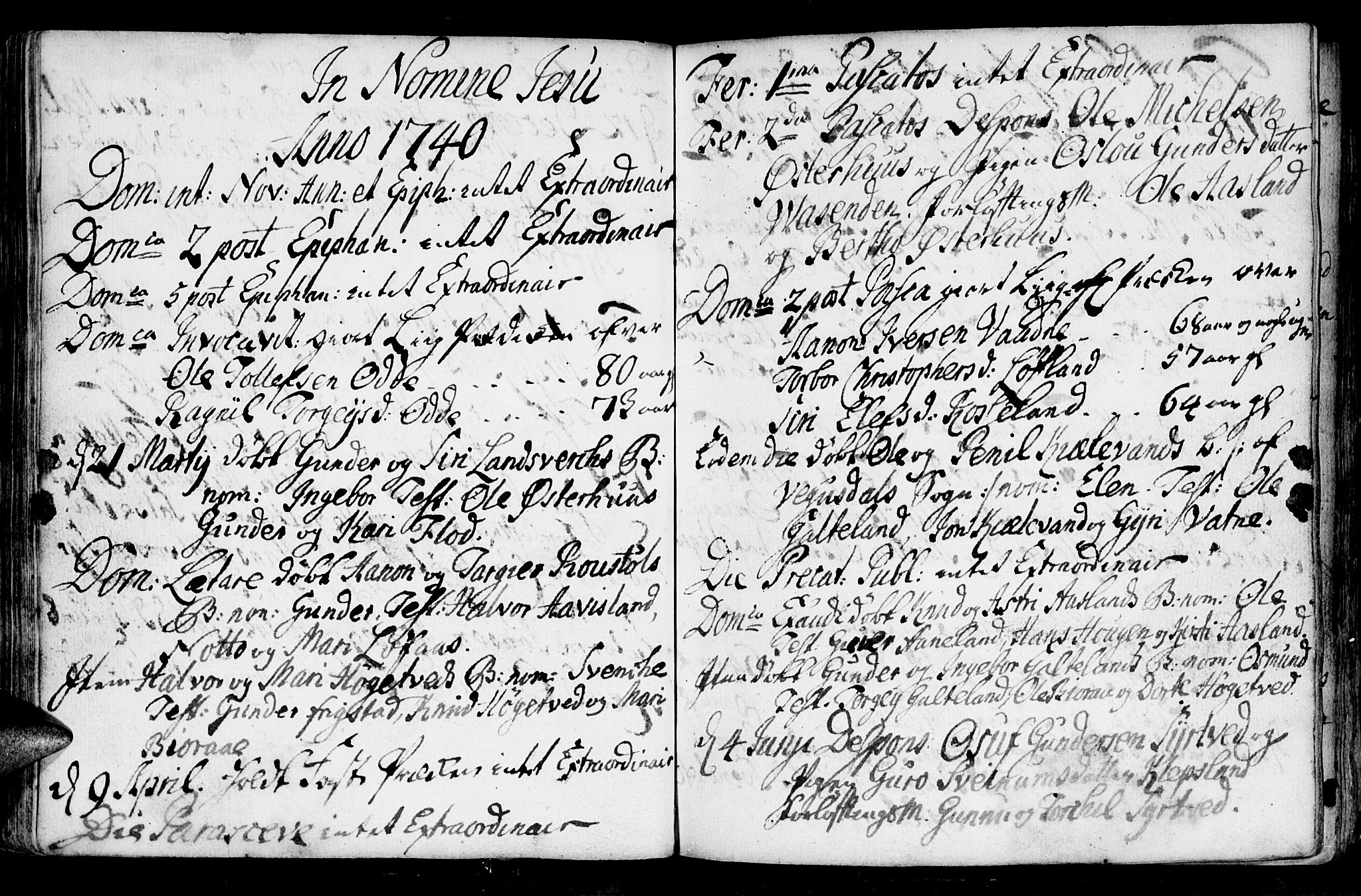 Evje sokneprestkontor, SAK/1111-0008/F/Fa/Faa/L0001: Parish register (official) no. A 1, 1705-1760, p. 94