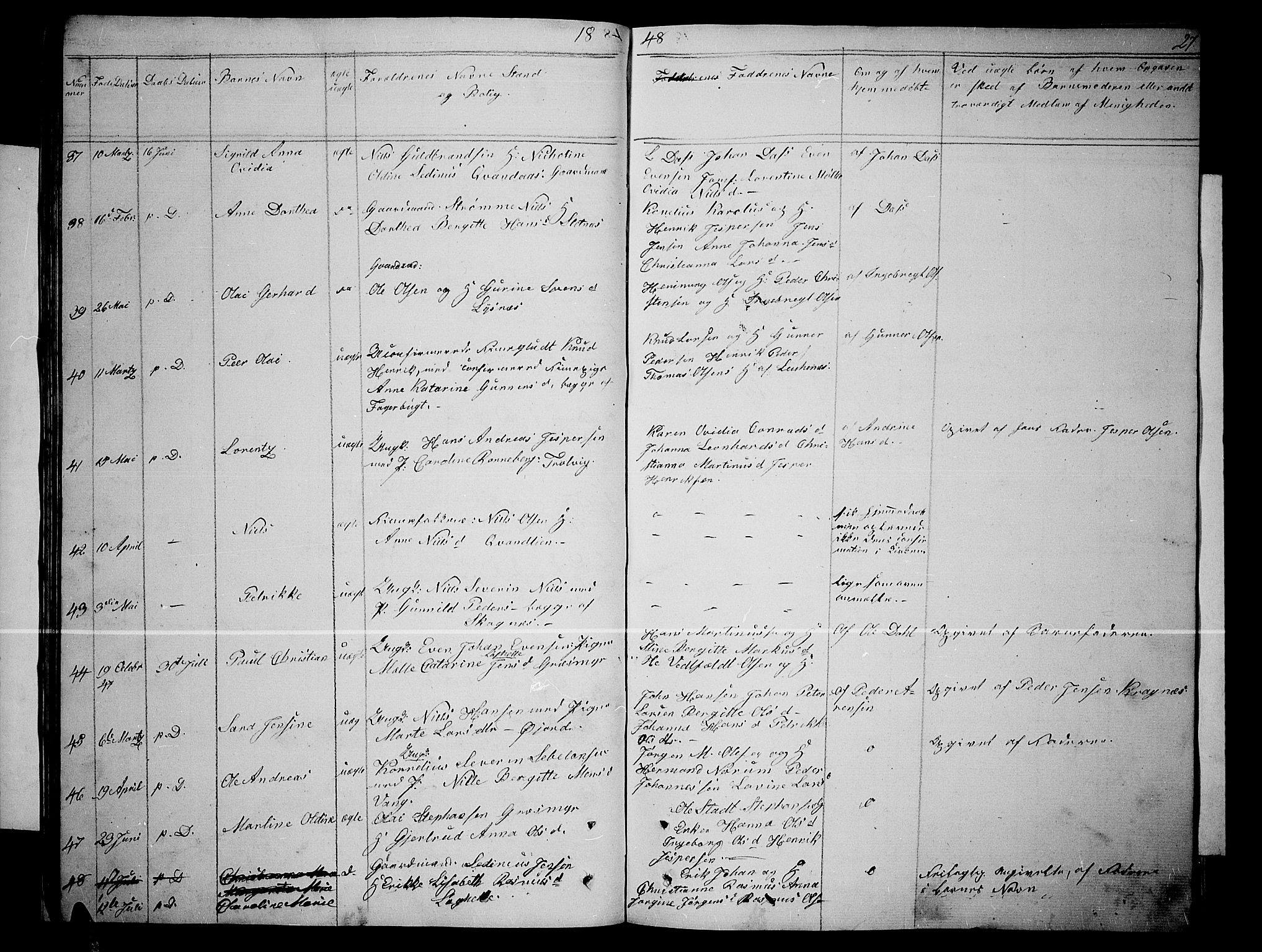 Lenvik sokneprestembete, AV/SATØ-S-1310/H/Ha/Hab/L0003klokker: Parish register (copy) no. 3, 1844-1858, p. 27