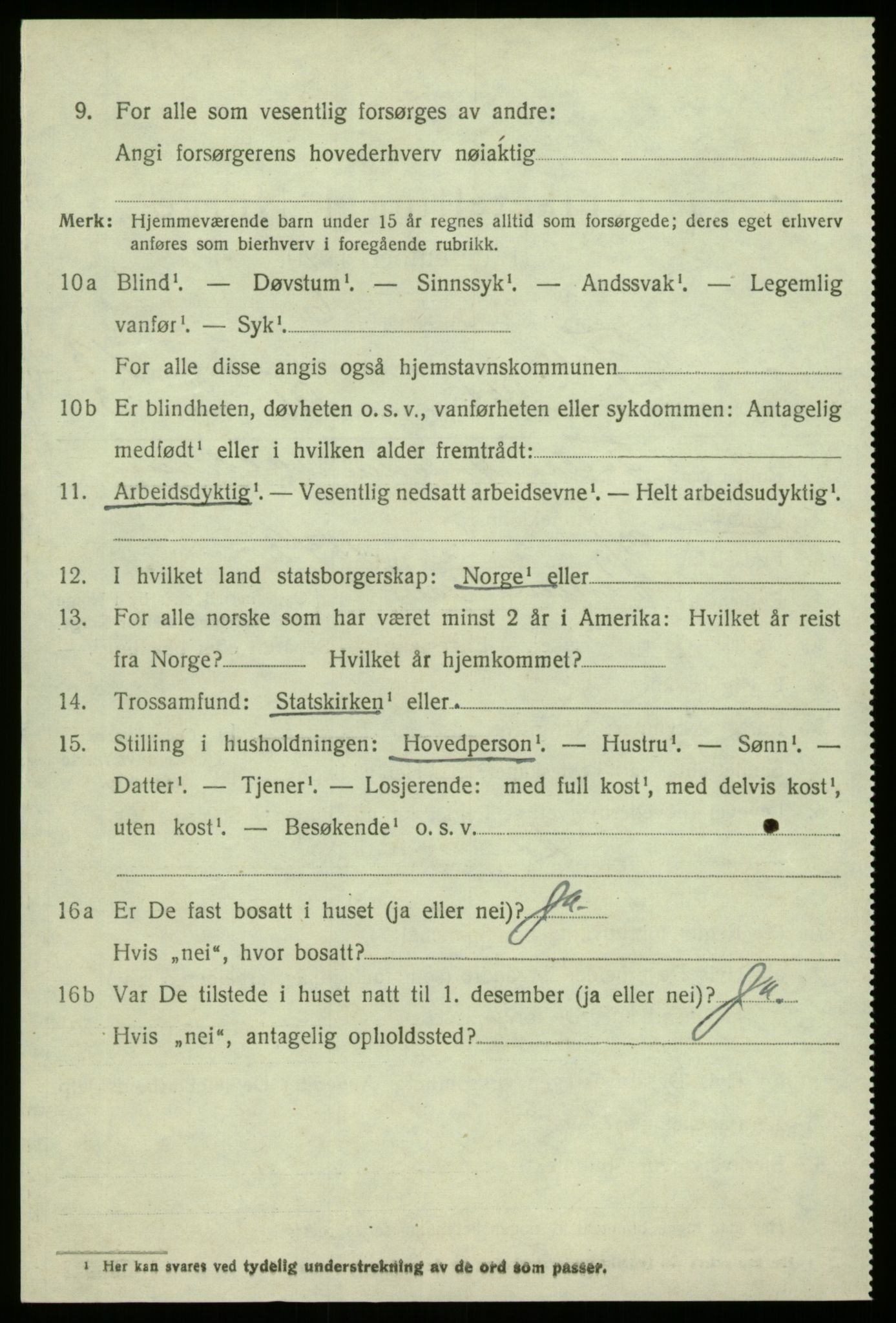 SAB, 1920 census for Fjaler, 1920, p. 7806