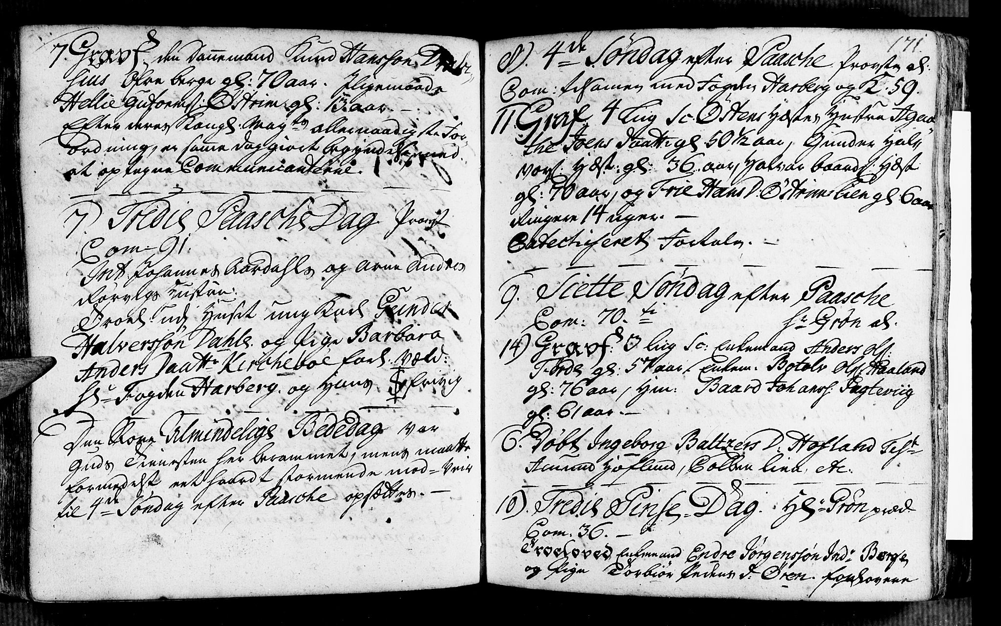 Vik sokneprestembete, SAB/A-81501: Parish register (official) no. A 2 /3, 1740-1755, p. 171