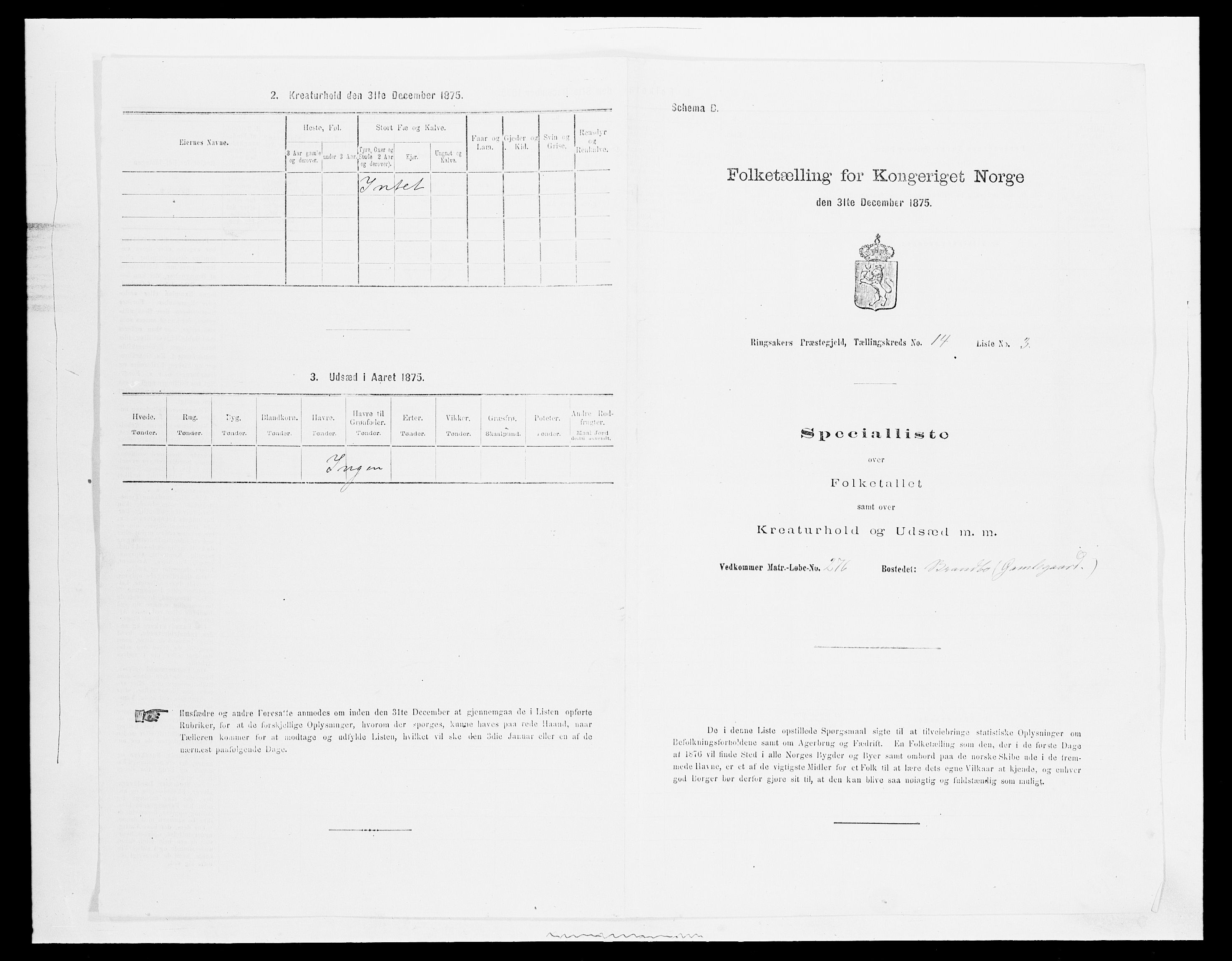 SAH, 1875 census for 0412P Ringsaker, 1875, p. 2826