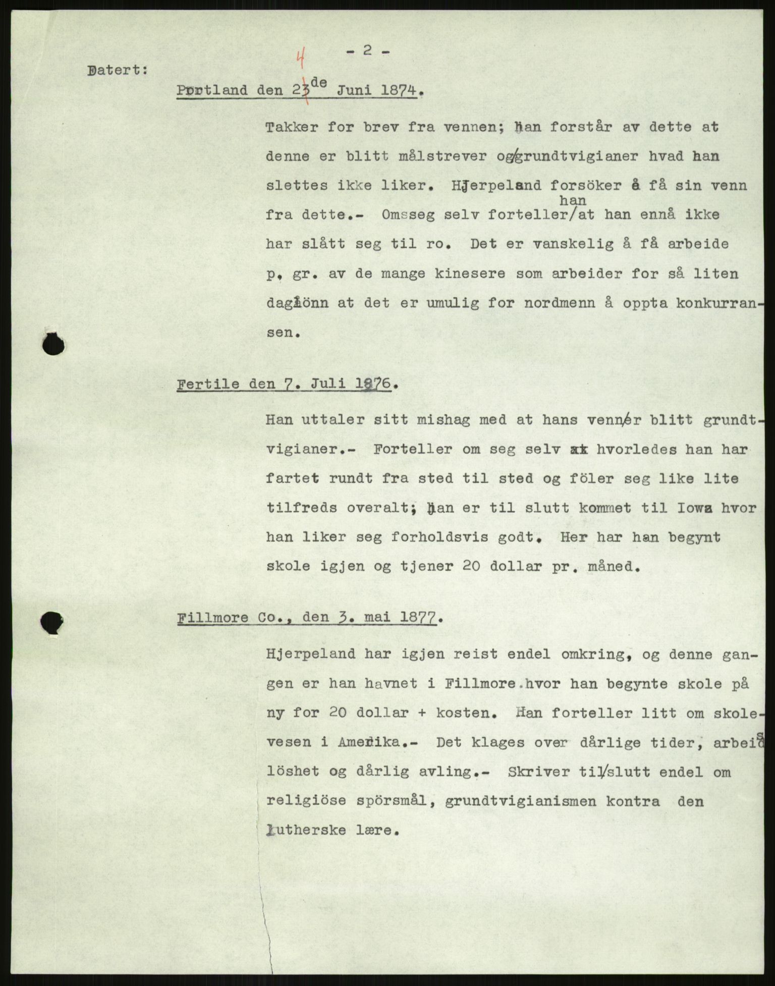 Samlinger til kildeutgivelse, Amerikabrevene, AV/RA-EA-4057/F/L0038: Arne Odd Johnsens amerikabrevsamling II, 1855-1900, p. 375