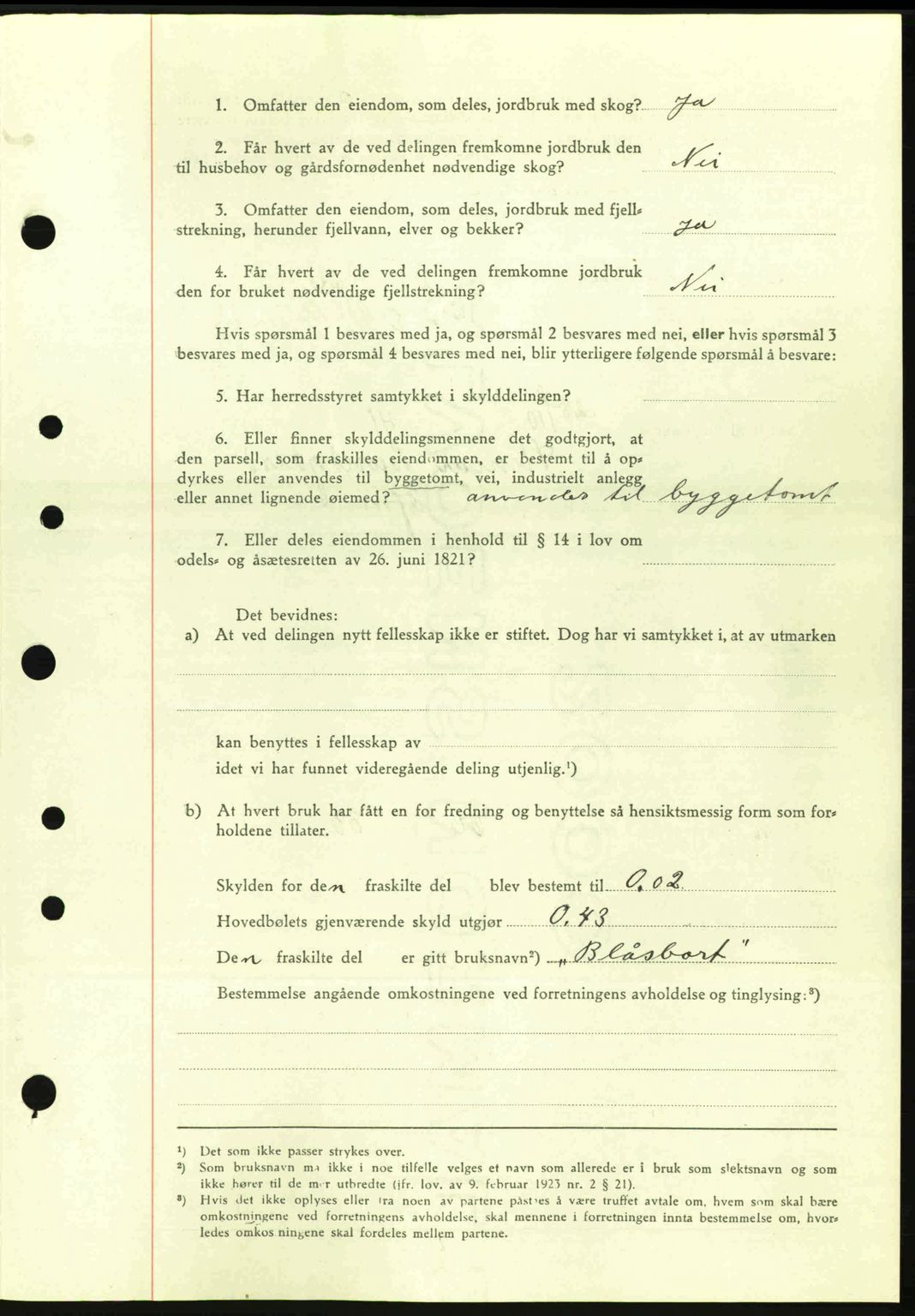 Sør-Gudbrandsdal tingrett, SAH/TING-004/H/Hb/Hbd/L0009: Mortgage book no. A9, 1941-1941, Diary no: : 1848/1941