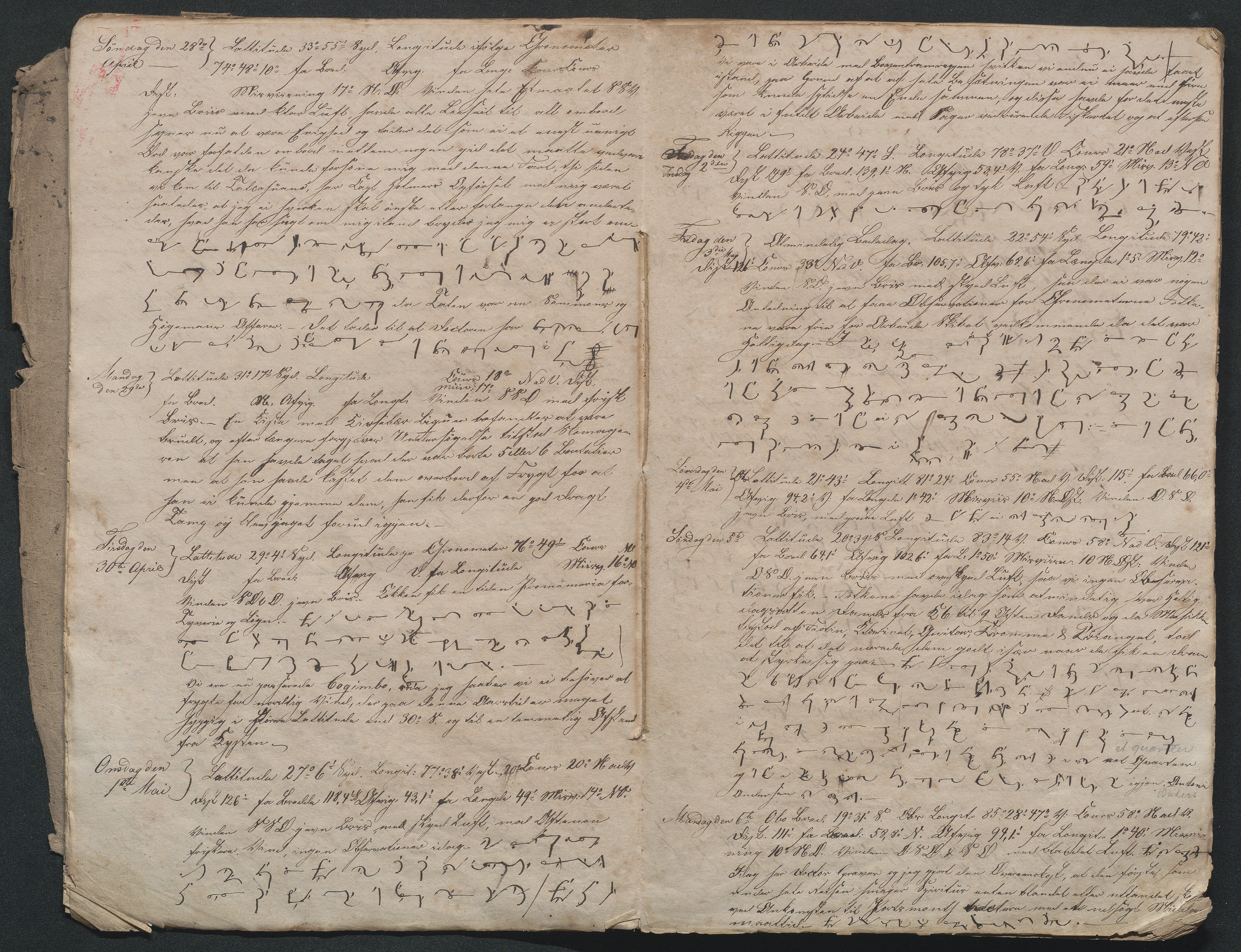 Kaptein Crawfurds dagbok, AAMA/PA-3193/Y/Y01/L0001: Kaptein Crawfurds dagbok, 1843-1846