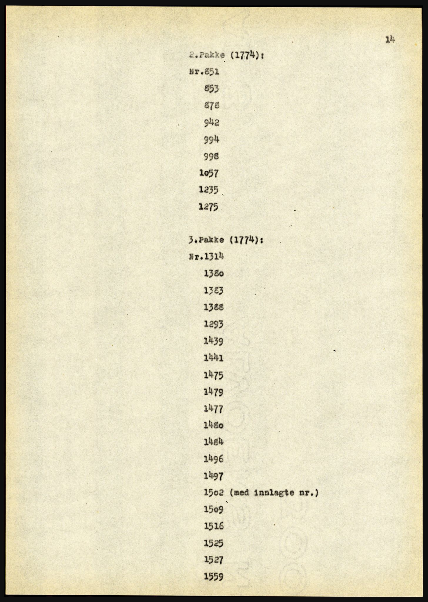Riksarkivet, Seksjon for eldre arkiv og spesialsamlinger, AV/RA-EA-6797/H/Ha, 1953, p. 14