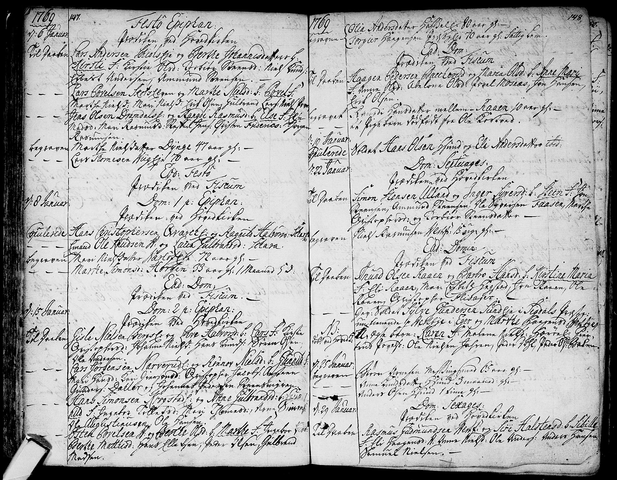 Eiker kirkebøker, SAKO/A-4/F/Fa/L0008: Parish register (official) no. I 8, 1764-1788, p. 147-148
