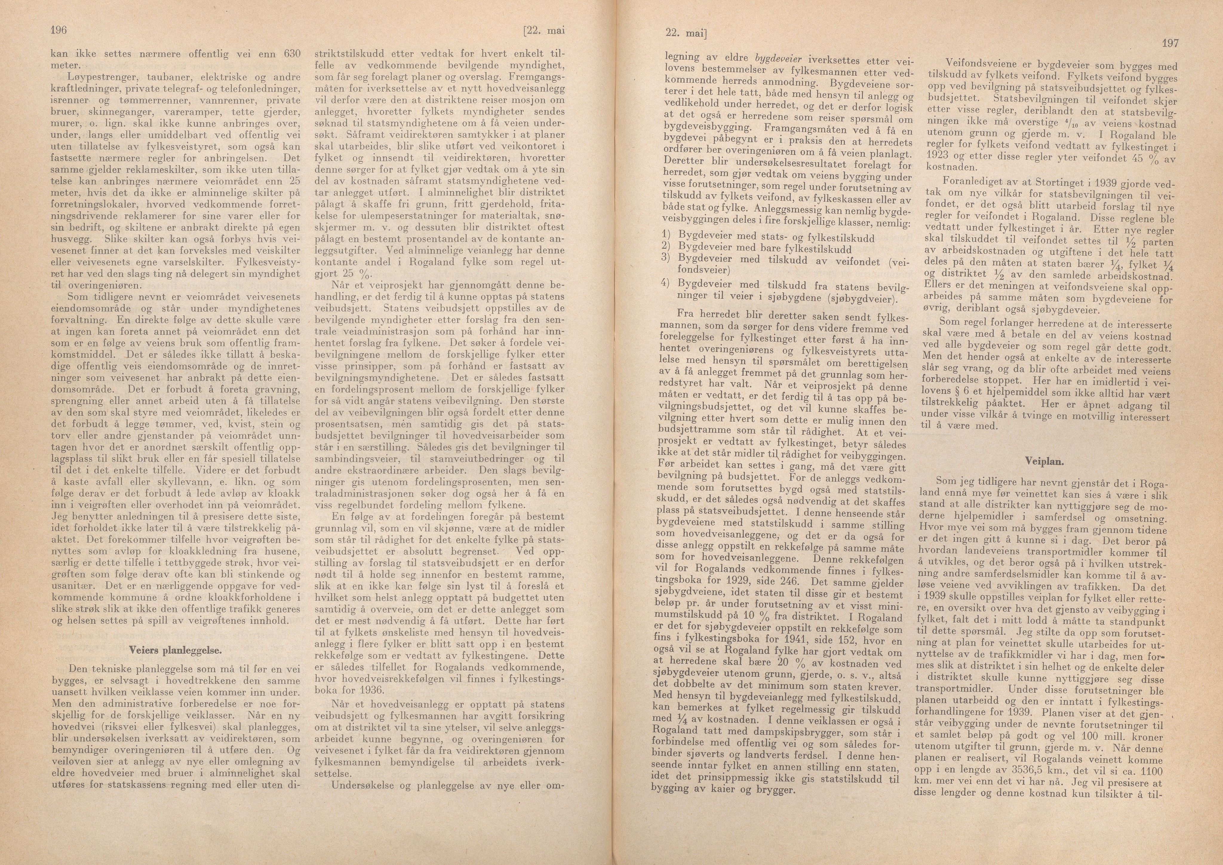 Rogaland fylkeskommune - Fylkesrådmannen , IKAR/A-900/A/Aa/Aaa/L0061: Møtebok , 1942, p. 196-197