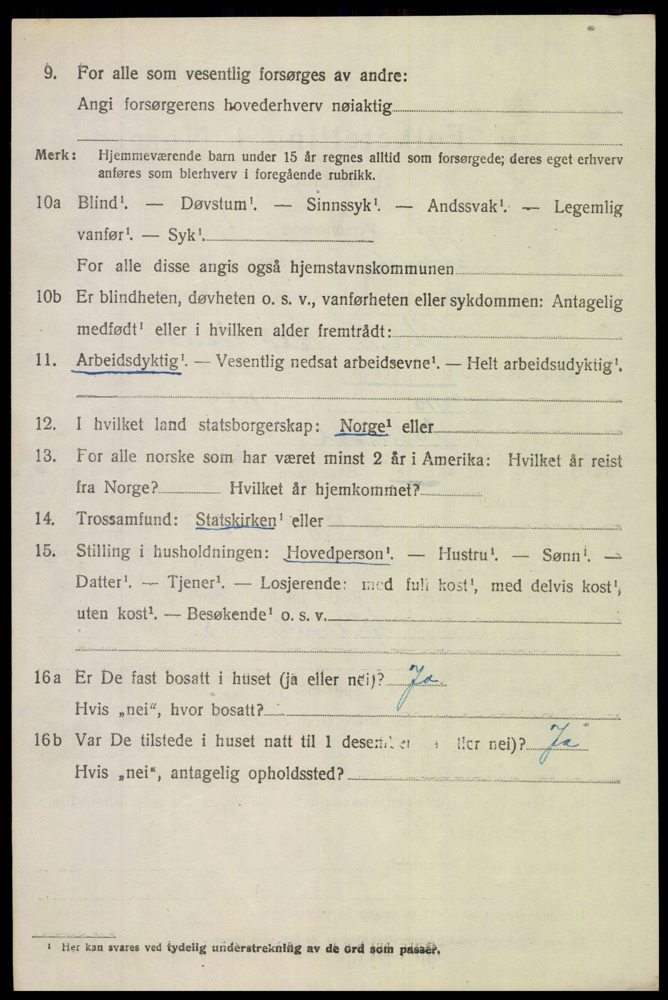 SAH, 1920 census for Etnedal, 1920, p. 3955