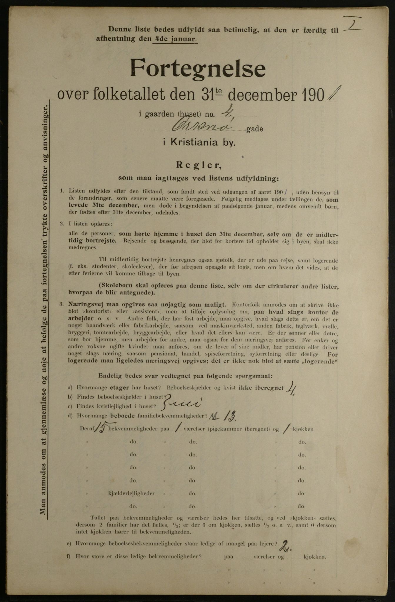 OBA, Municipal Census 1901 for Kristiania, 1901, p. 11620