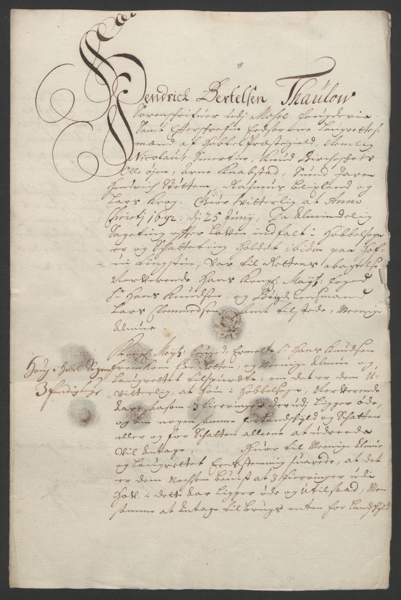 Rentekammeret inntil 1814, Reviderte regnskaper, Fogderegnskap, AV/RA-EA-4092/R02/L0108: Fogderegnskap Moss og Verne kloster, 1692-1693, p. 176