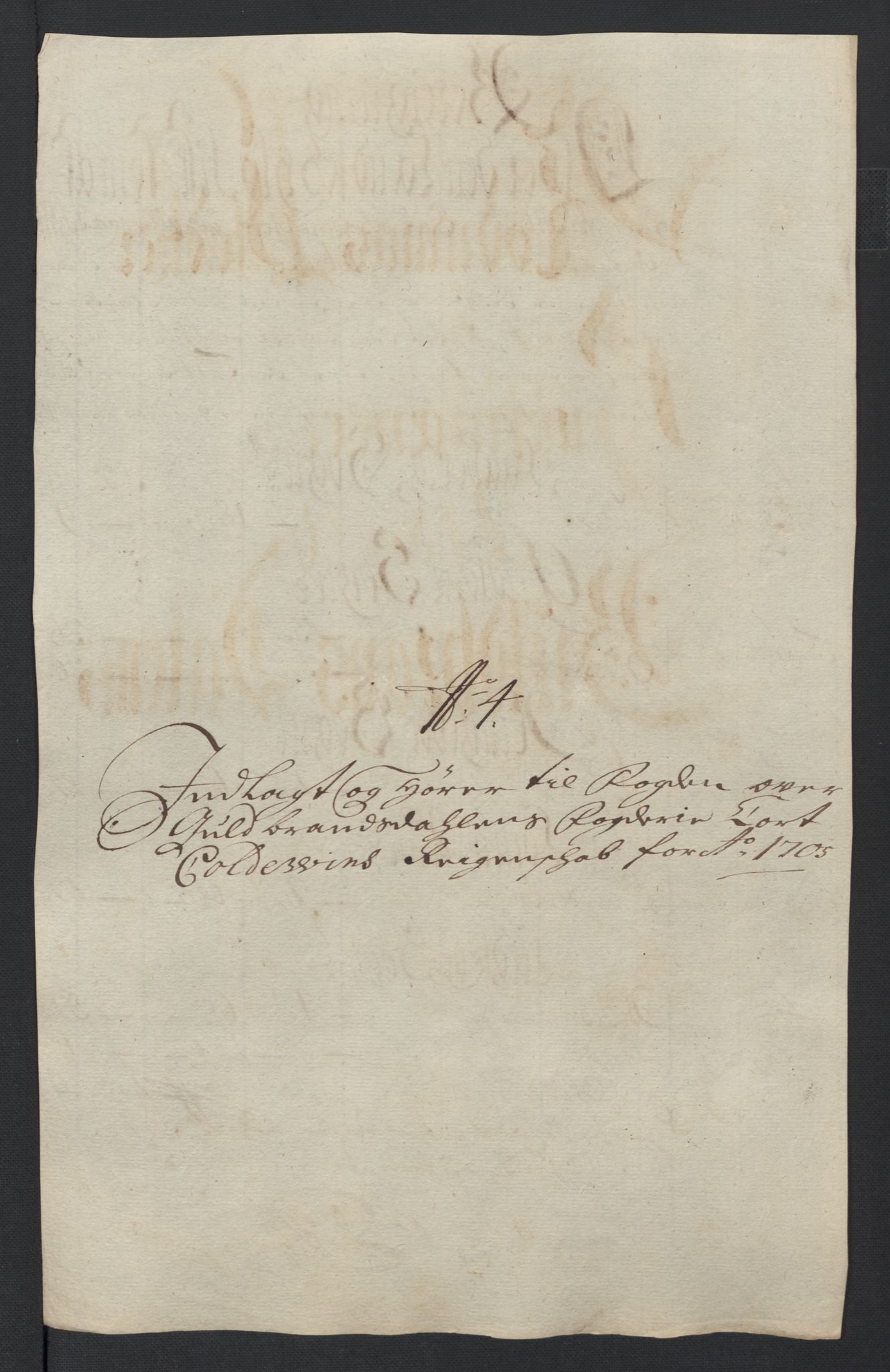 Rentekammeret inntil 1814, Reviderte regnskaper, Fogderegnskap, RA/EA-4092/R17/L1178: Fogderegnskap Gudbrandsdal, 1705-1707, p. 46
