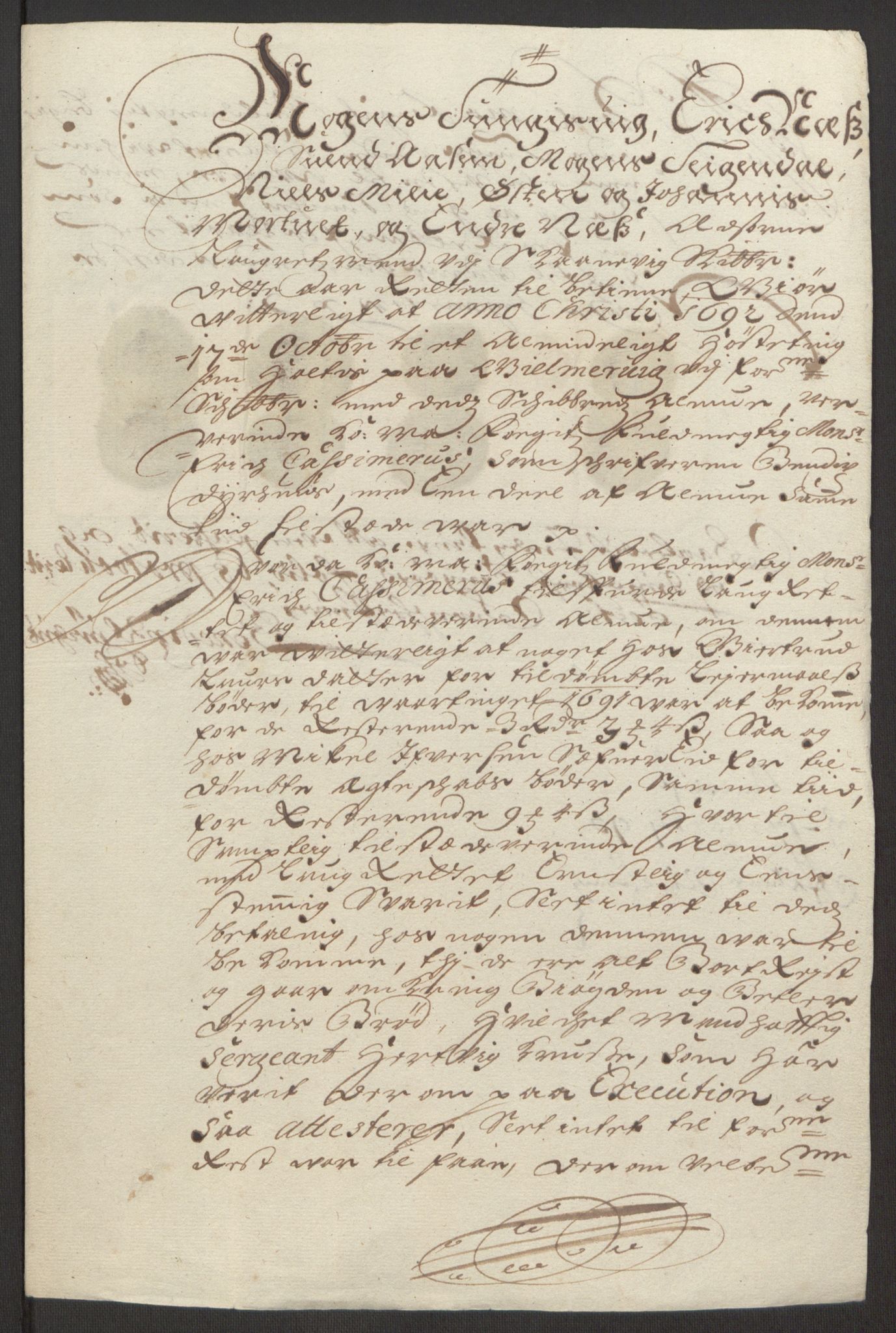 Rentekammeret inntil 1814, Reviderte regnskaper, Fogderegnskap, RA/EA-4092/R48/L2973: Fogderegnskap Sunnhordland og Hardanger, 1691-1692, p. 441