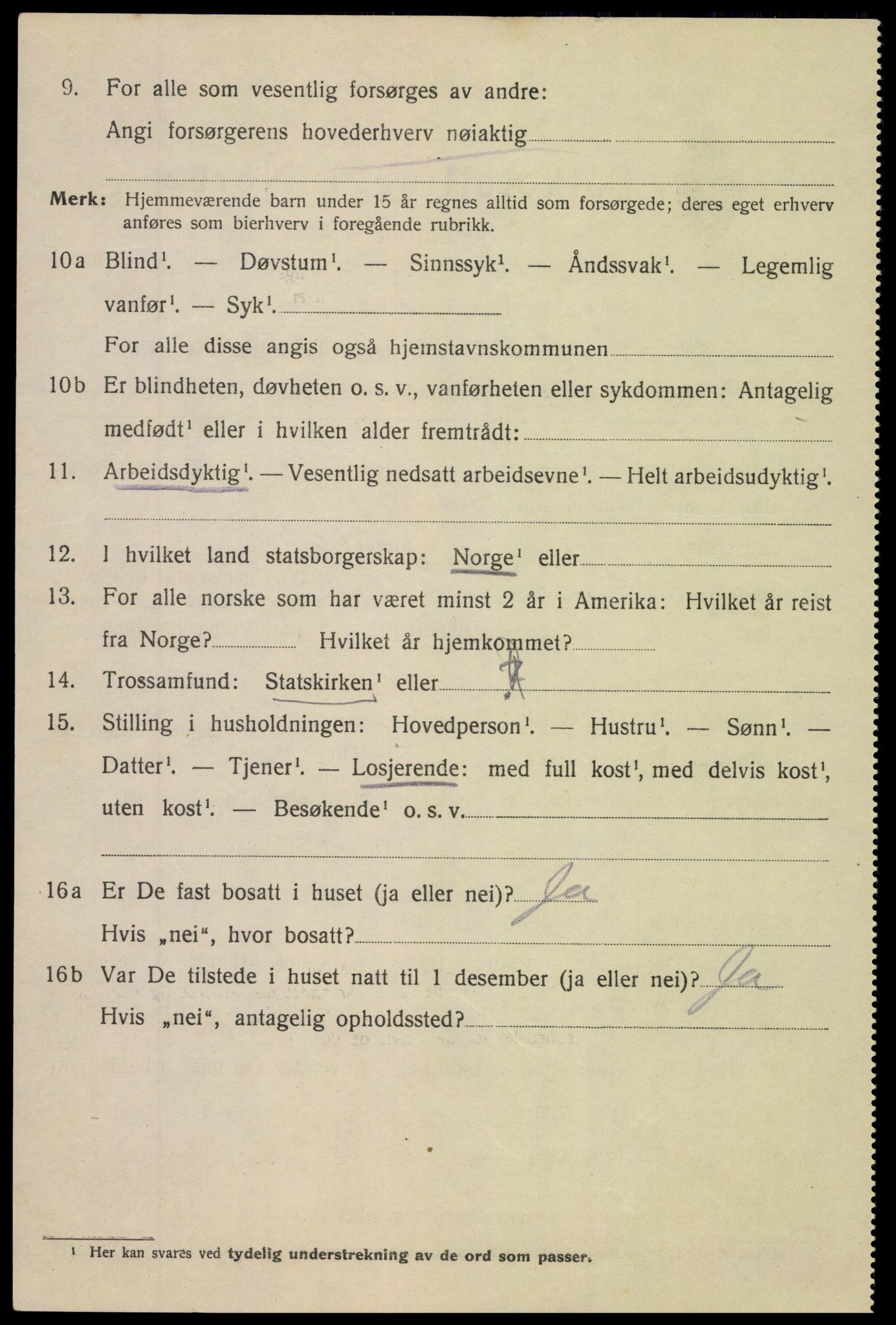 SAK, 1920 census for Arendal, 1920, p. 28975