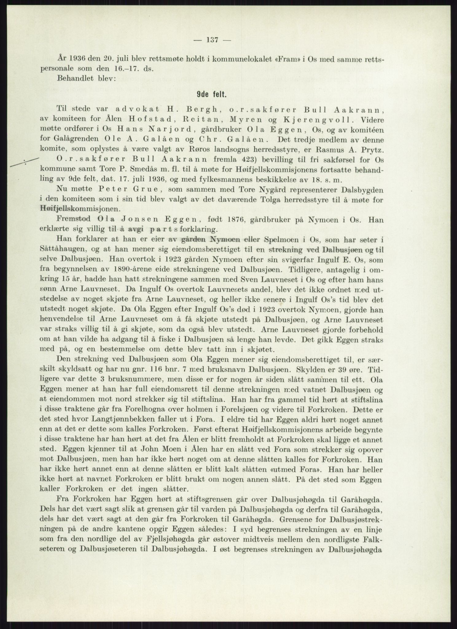 Høyfjellskommisjonen, AV/RA-S-1546/X/Xa/L0001: Nr. 1-33, 1909-1953, p. 4413