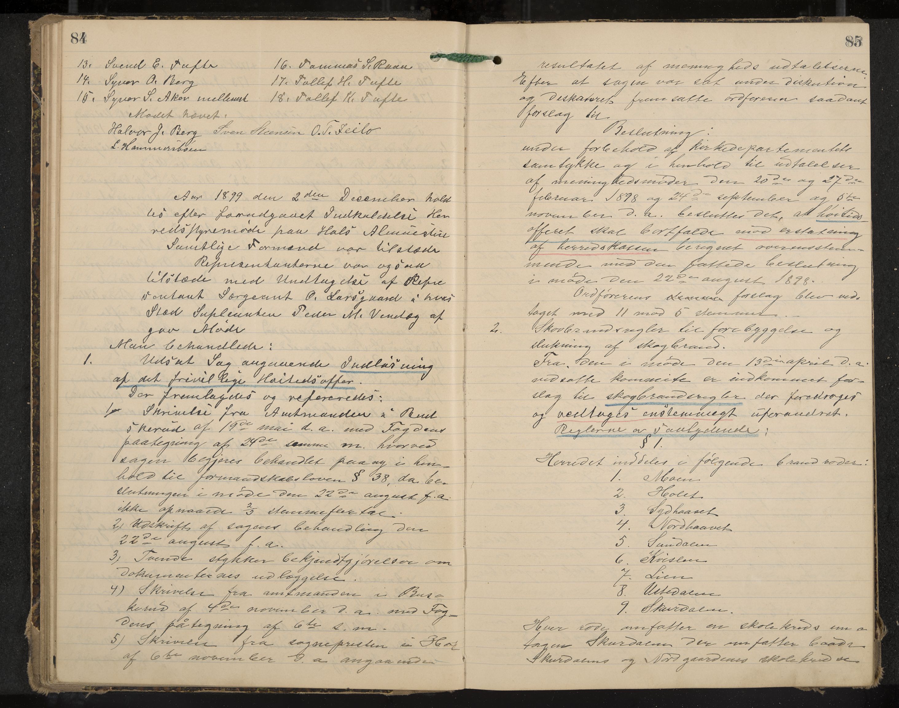 Hol formannskap og sentraladministrasjon, IKAK/0620021-1/A/L0003: Møtebok, 1897-1904, p. 84-85