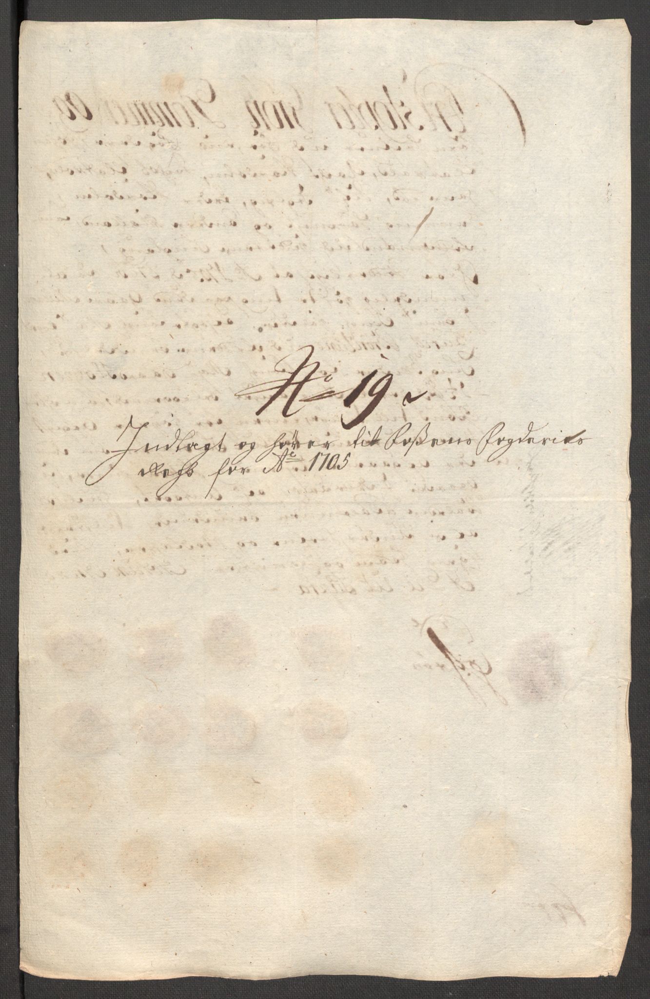 Rentekammeret inntil 1814, Reviderte regnskaper, Fogderegnskap, AV/RA-EA-4092/R57/L3856: Fogderegnskap Fosen, 1704-1705, p. 352