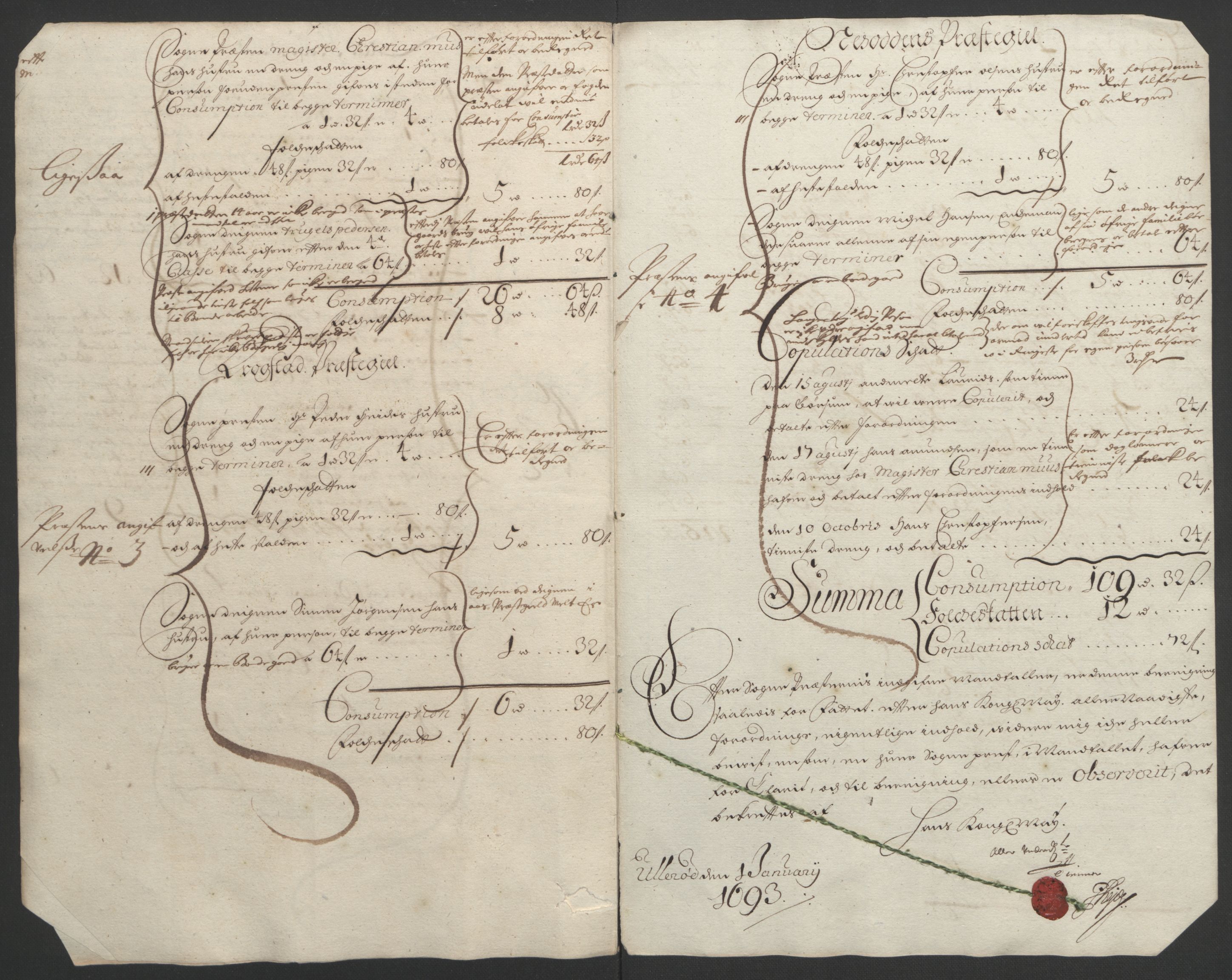 Rentekammeret inntil 1814, Reviderte regnskaper, Fogderegnskap, AV/RA-EA-4092/R09/L0437: Fogderegnskap Follo, 1692-1693, p. 158