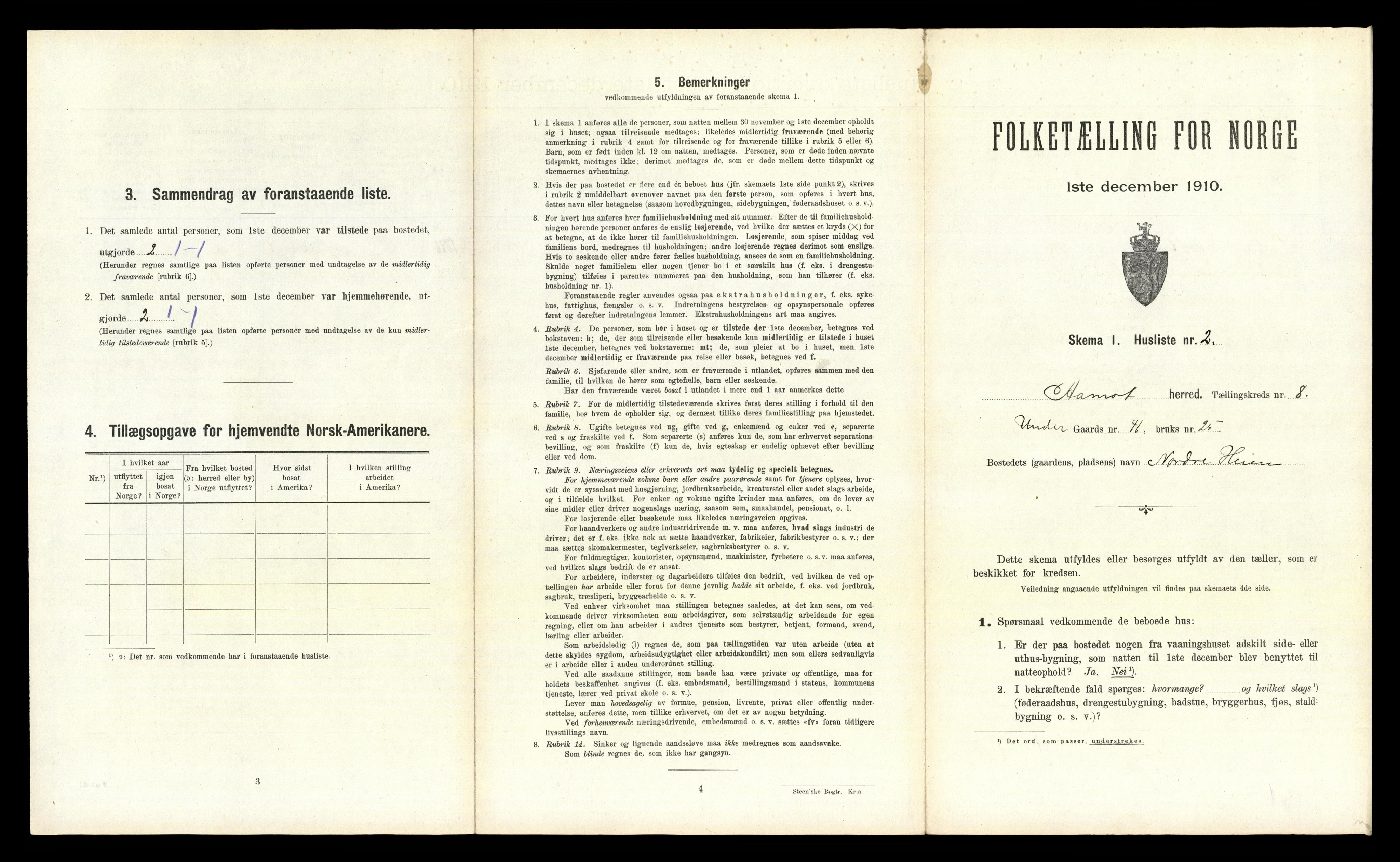 RA, 1910 census for Åmot, 1910, p. 833