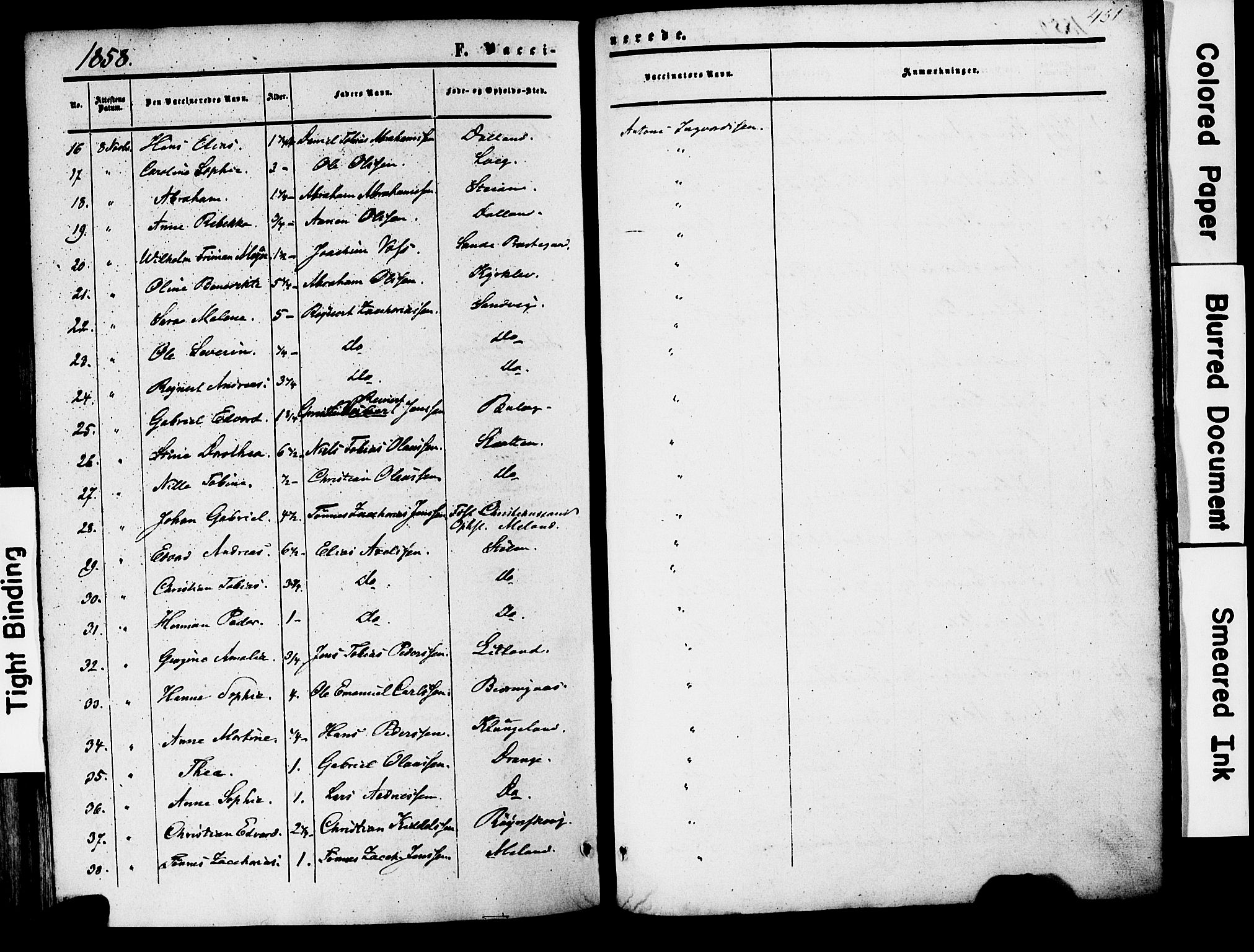 Herad sokneprestkontor, AV/SAK-1111-0018/F/Fa/Faa/L0005: Parish register (official) no. A 5, 1853-1886, p. 451