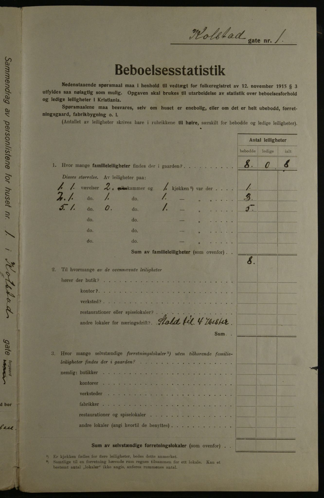 OBA, Municipal Census 1923 for Kristiania, 1923, p. 58522