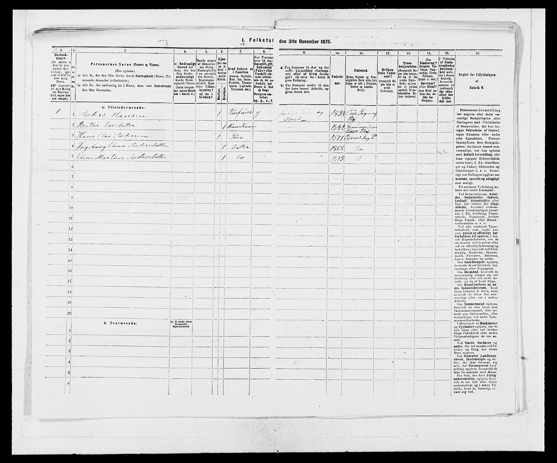 SAB, 1875 census for 1241P Fusa, 1875, p. 597