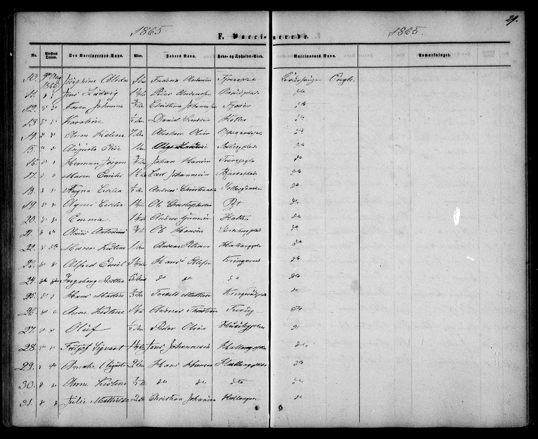 Drøbak prestekontor Kirkebøker, SAO/A-10142a/F/Fa/L0002: Parish register (official) no. I 2, 1858-1870, p. 29