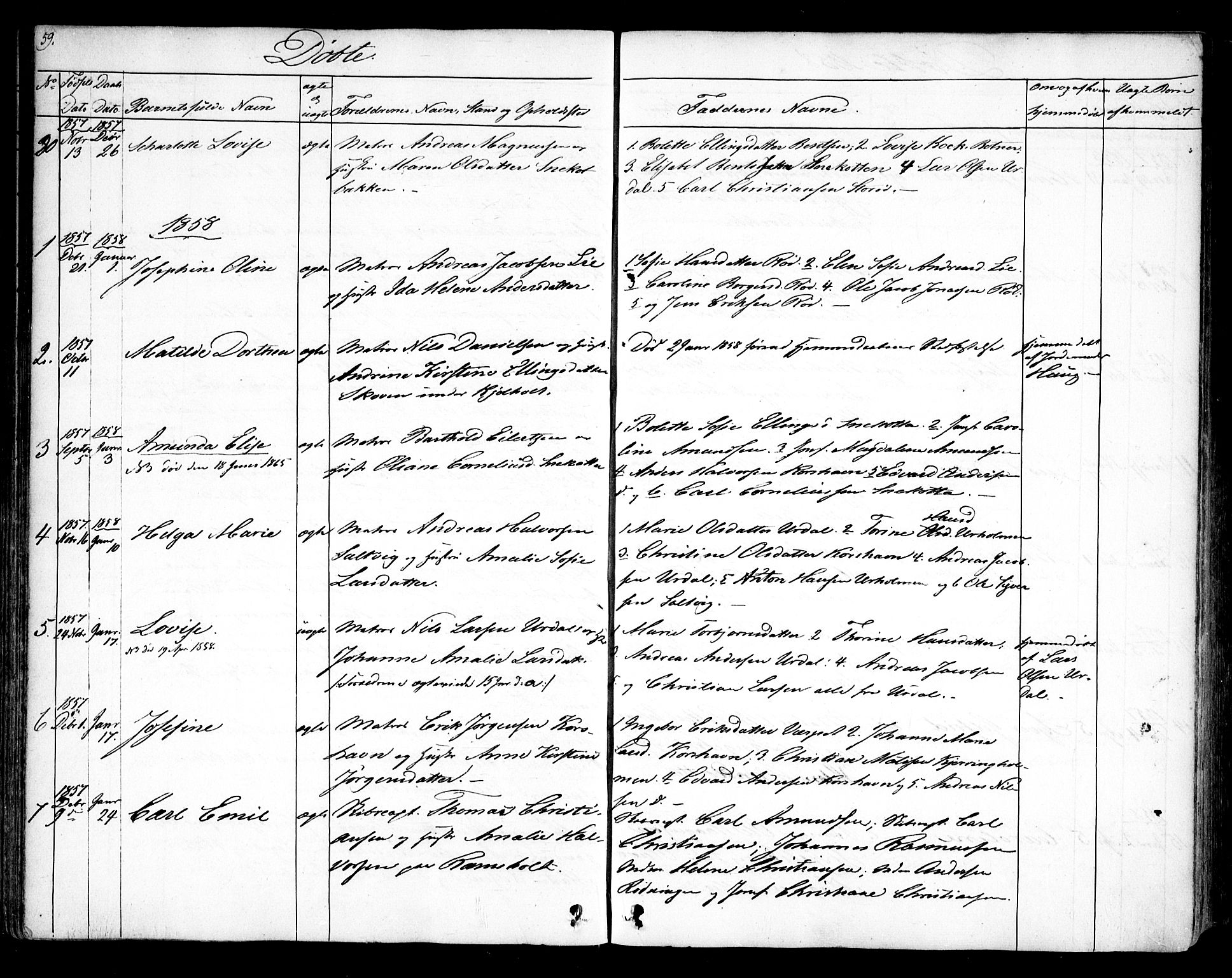 Hvaler prestekontor Kirkebøker, SAO/A-2001/F/Fa/L0006: Parish register (official) no. I 6, 1846-1863, p. 59