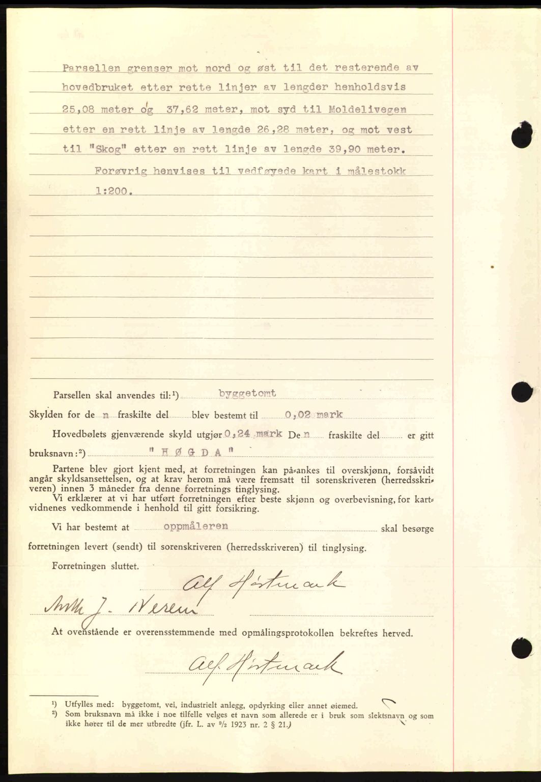 Romsdal sorenskriveri, AV/SAT-A-4149/1/2/2C: Mortgage book no. A10, 1941-1941, Diary no: : 1472/1941