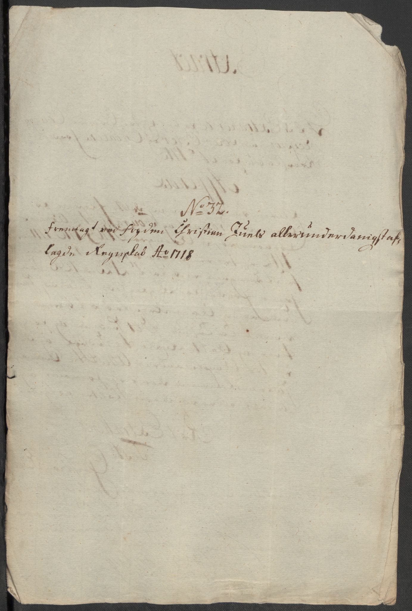 Rentekammeret inntil 1814, Reviderte regnskaper, Fogderegnskap, AV/RA-EA-4092/R13/L0857: Fogderegnskap Solør, Odal og Østerdal, 1718, p. 313