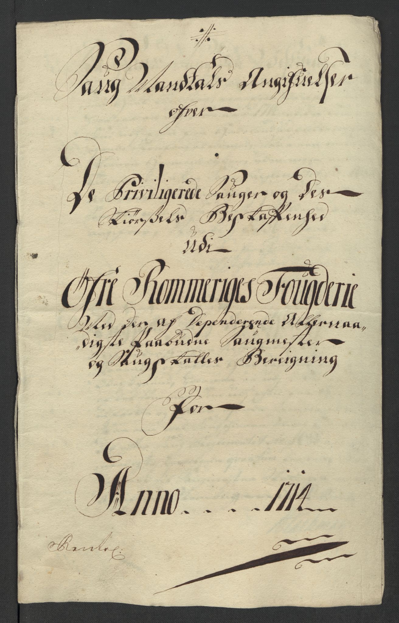 Rentekammeret inntil 1814, Reviderte regnskaper, Fogderegnskap, AV/RA-EA-4092/R12/L0723: Fogderegnskap Øvre Romerike, 1713-1714, p. 225