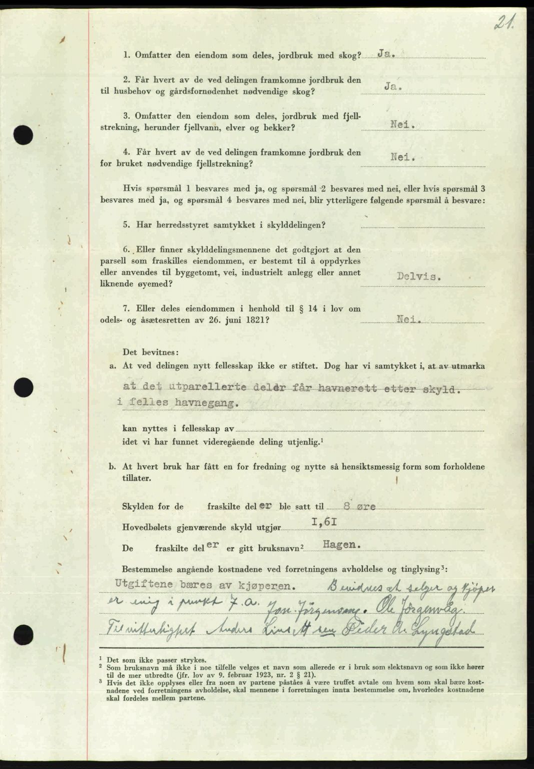 Nordmøre sorenskriveri, AV/SAT-A-4132/1/2/2Ca: Mortgage book no. A104, 1947-1947, Diary no: : 280/1947