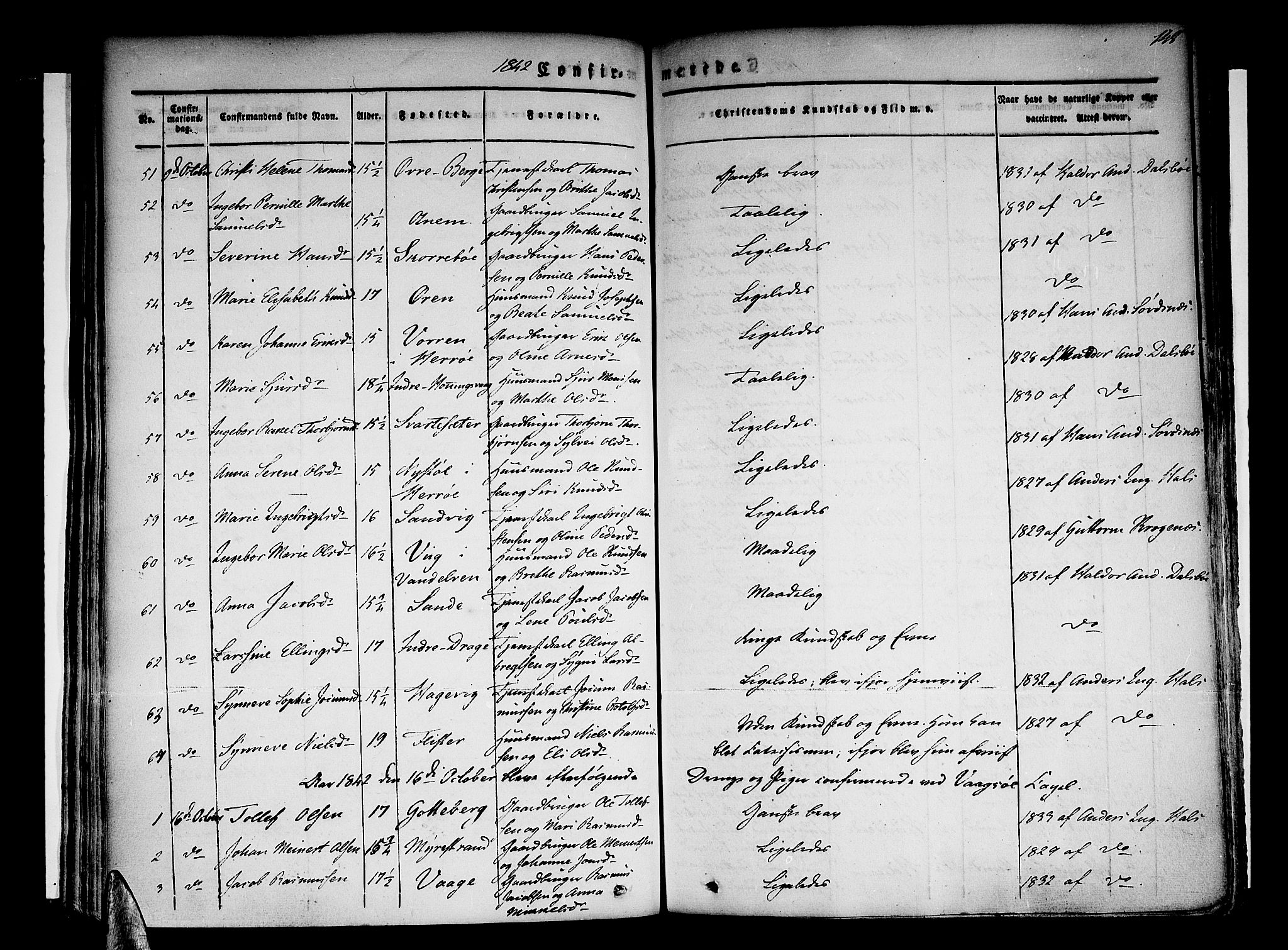 Selje sokneprestembete, AV/SAB-A-99938/H/Ha/Haa/Haaa: Parish register (official) no. A 9, 1829-1844, p. 148