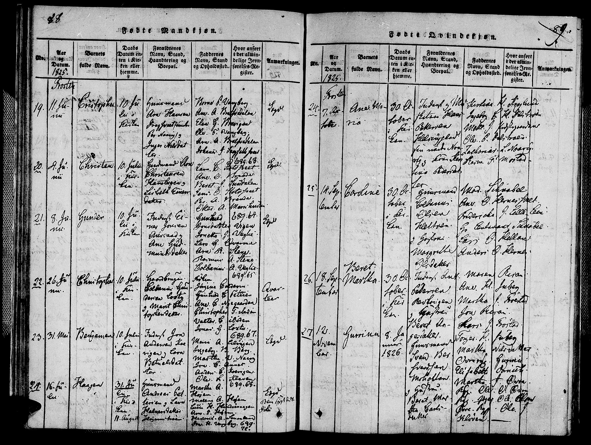 Ministerialprotokoller, klokkerbøker og fødselsregistre - Nord-Trøndelag, SAT/A-1458/713/L0112: Parish register (official) no. 713A04 /1, 1817-1827, p. 88-89