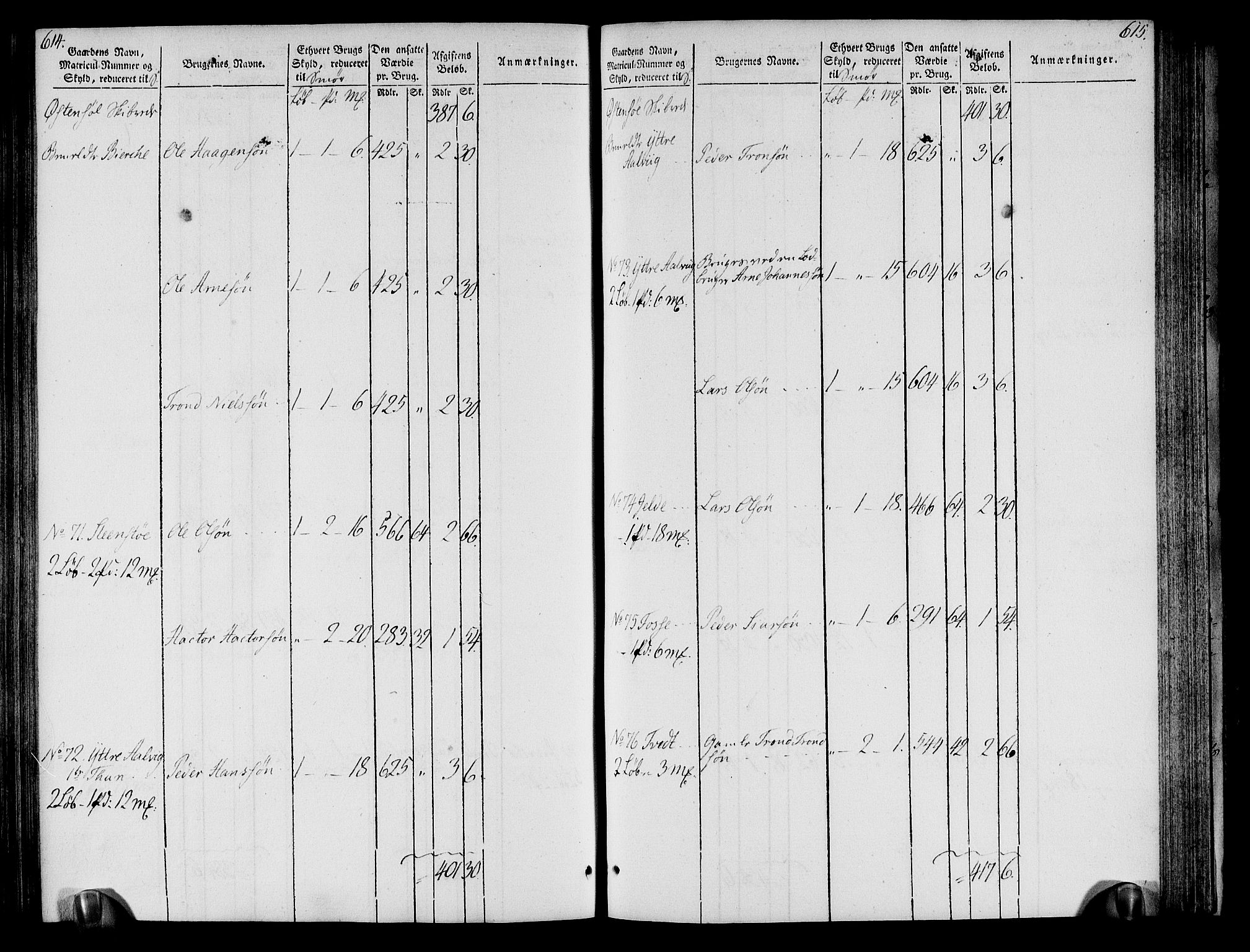 Rentekammeret inntil 1814, Realistisk ordnet avdeling, AV/RA-EA-4070/N/Ne/Nea/L0109: Sunnhordland og Hardanger fogderi. Oppebørselsregister, 1803-1804, p. 311