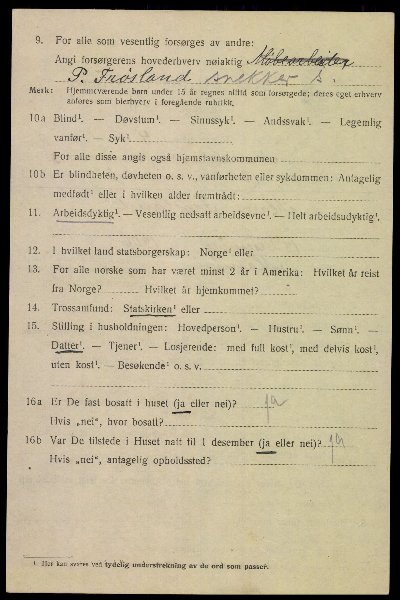 SAK, 1920 census for Mandal, 1920, p. 6910