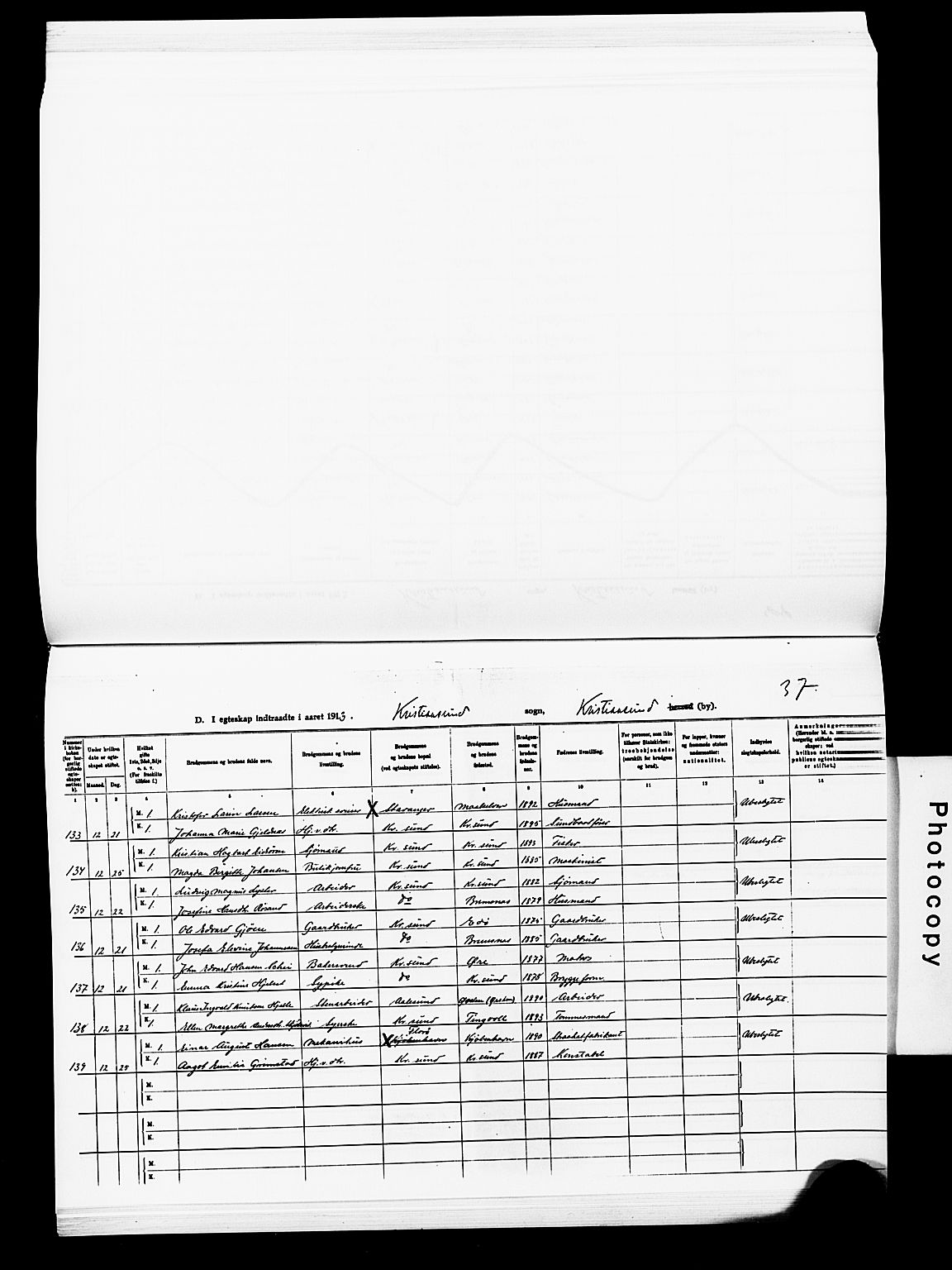 Ministerialprotokoller, klokkerbøker og fødselsregistre - Møre og Romsdal, AV/SAT-A-1454/572/L0859: Parish register (official) no. 572D03, 1903-1916