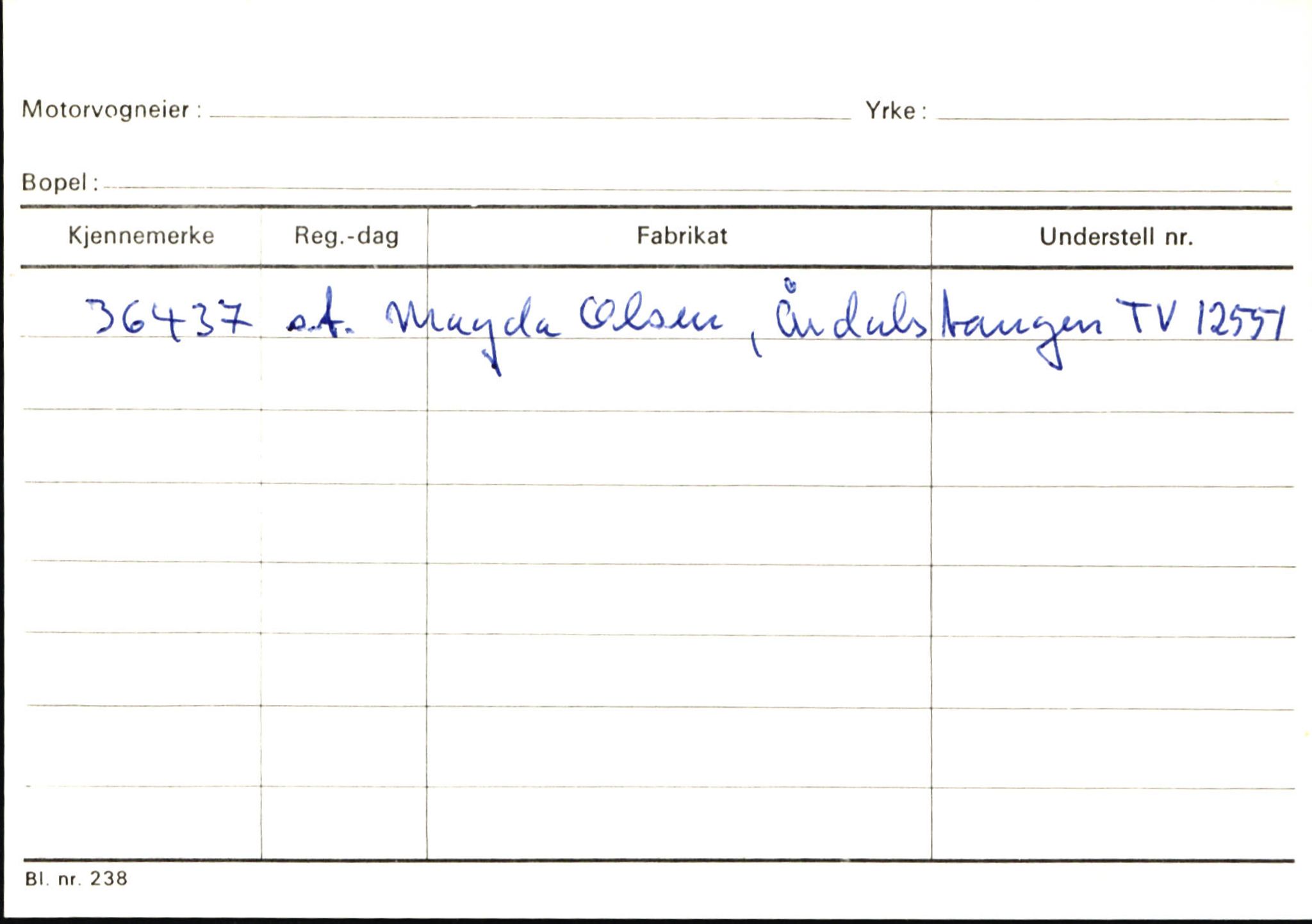 Statens vegvesen, Sogn og Fjordane vegkontor, AV/SAB-A-5301/4/F/L0146: Registerkort Årdal R-Å samt diverse kort, 1945-1975, p. 988