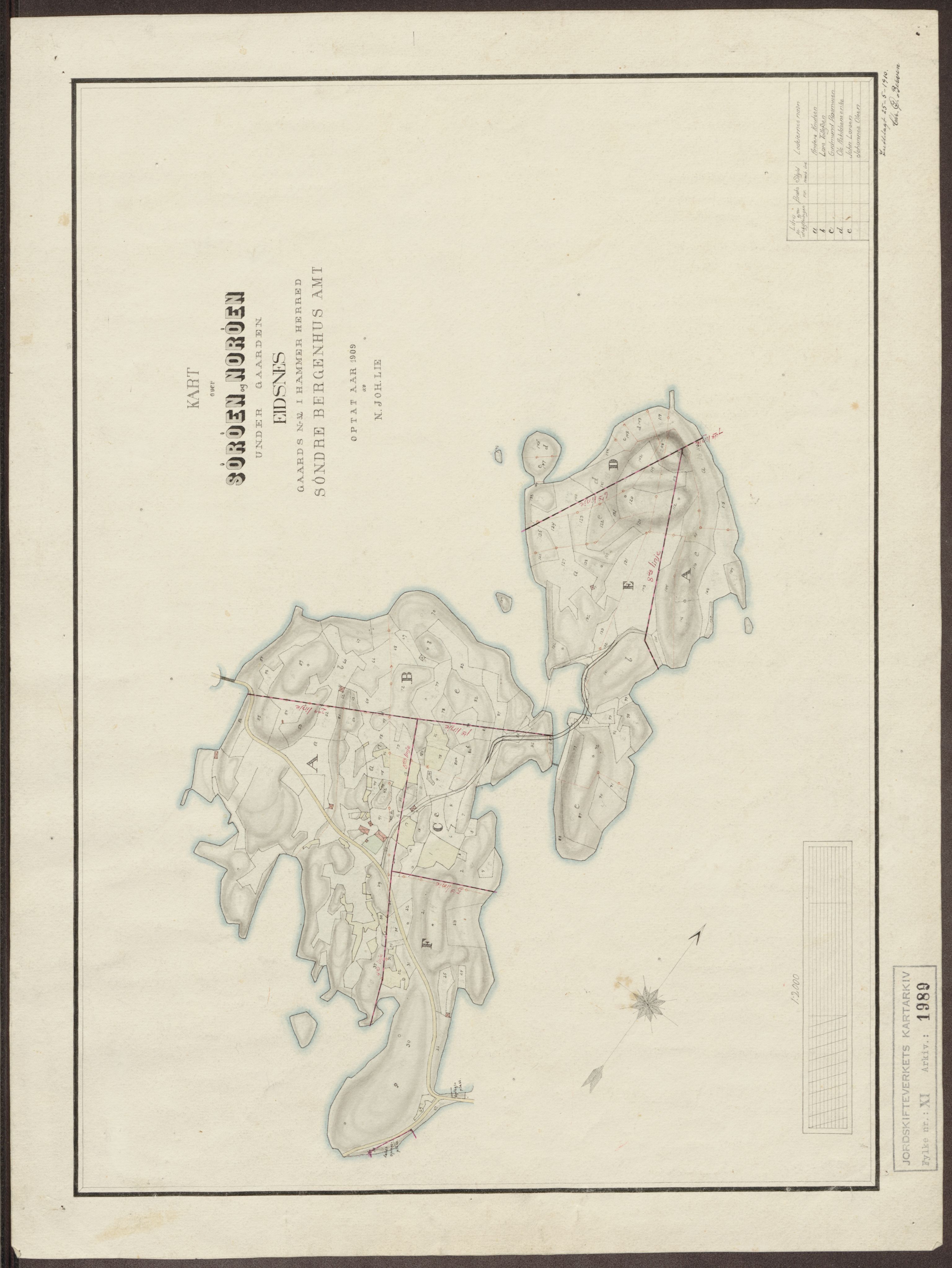 Jordskifteverkets kartarkiv, RA/S-3929/T, 1859-1988, p. 2174