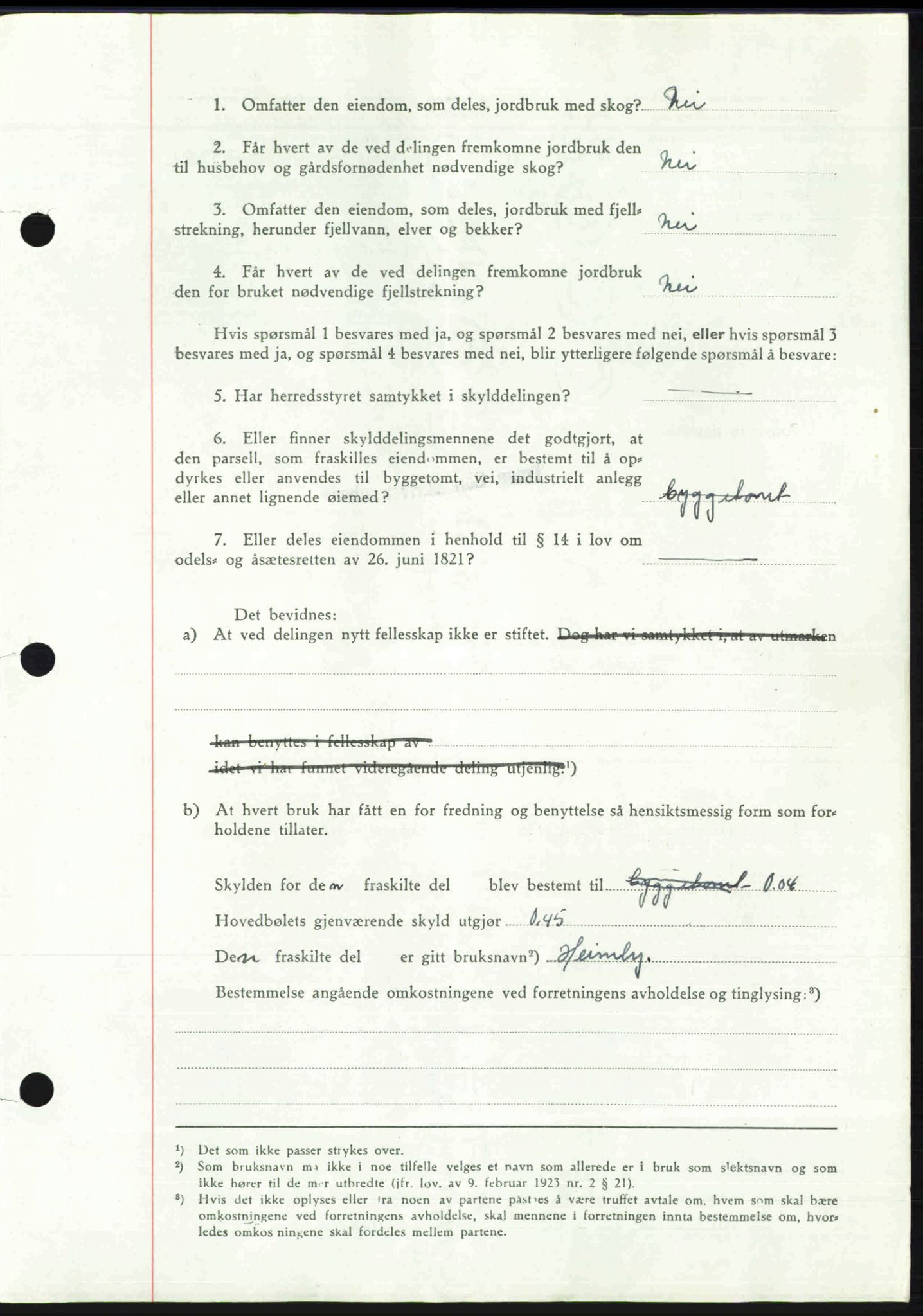 Toten tingrett, AV/SAH-TING-006/H/Hb/Hbc/L0008: Mortgage book no. Hbc-08, 1941-1941, Diary no: : 2387/1941