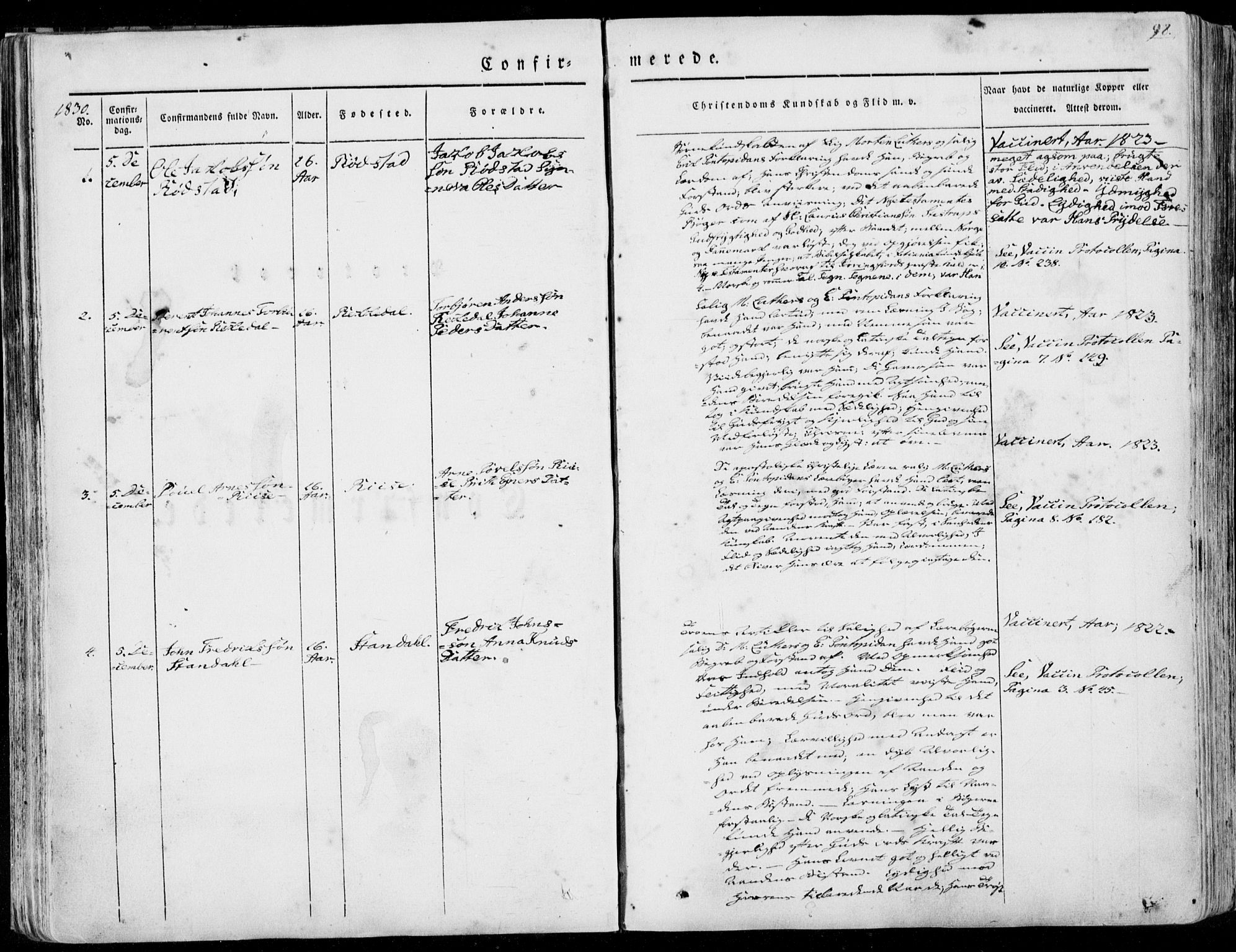 Ministerialprotokoller, klokkerbøker og fødselsregistre - Møre og Romsdal, SAT/A-1454/515/L0208: Parish register (official) no. 515A04, 1830-1846, p. 98
