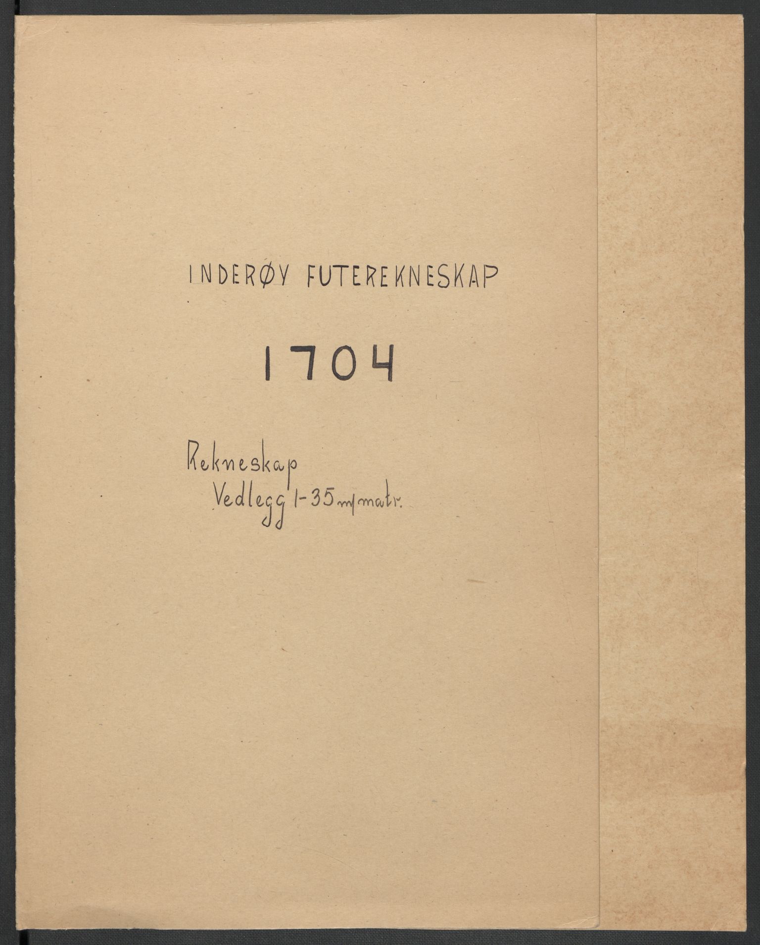 Rentekammeret inntil 1814, Reviderte regnskaper, Fogderegnskap, RA/EA-4092/R63/L4313: Fogderegnskap Inderøy, 1703-1704, p. 313