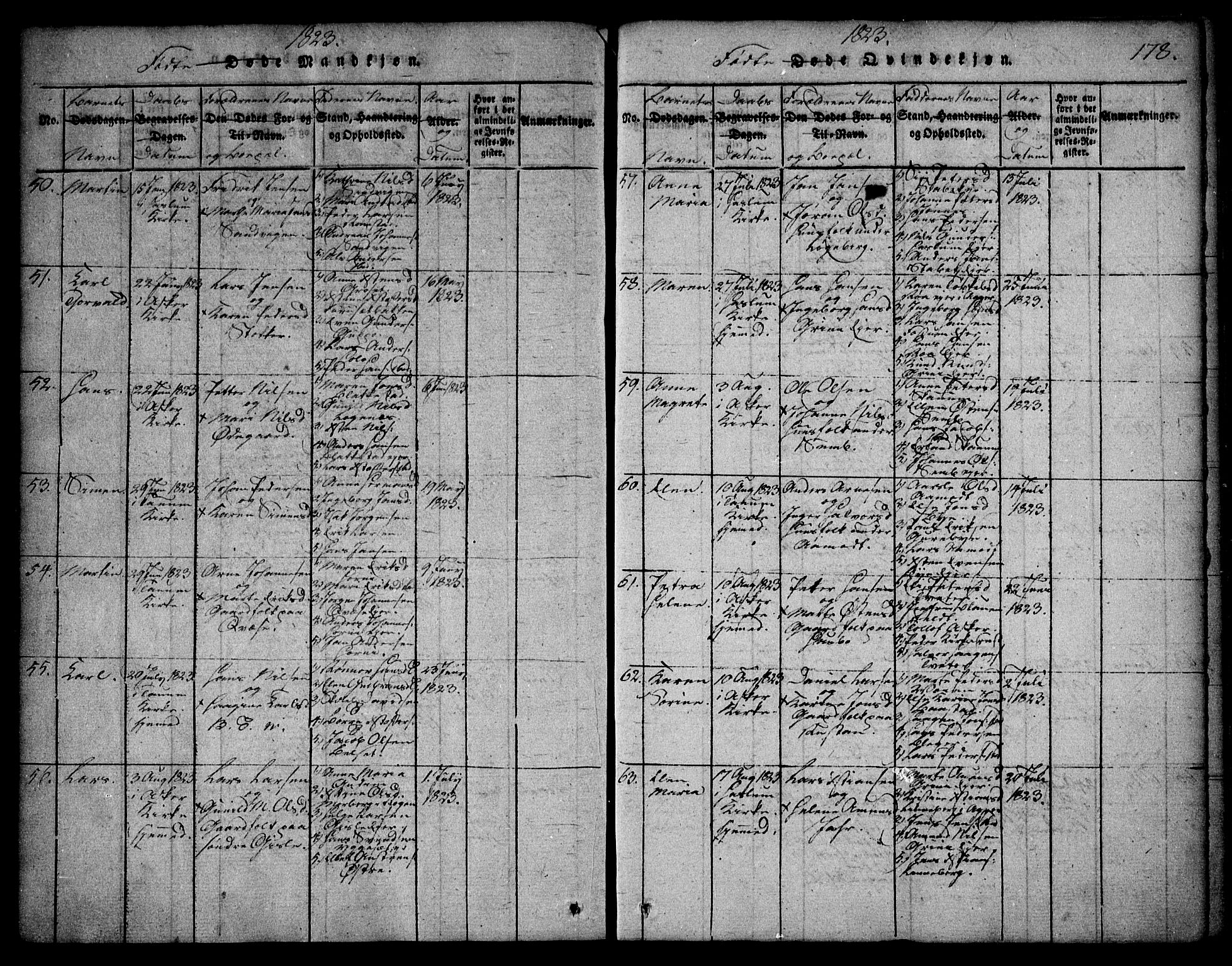 Asker prestekontor Kirkebøker, SAO/A-10256a/F/Fa/L0006: Parish register (official) no. I 6, 1814-1824, p. 178