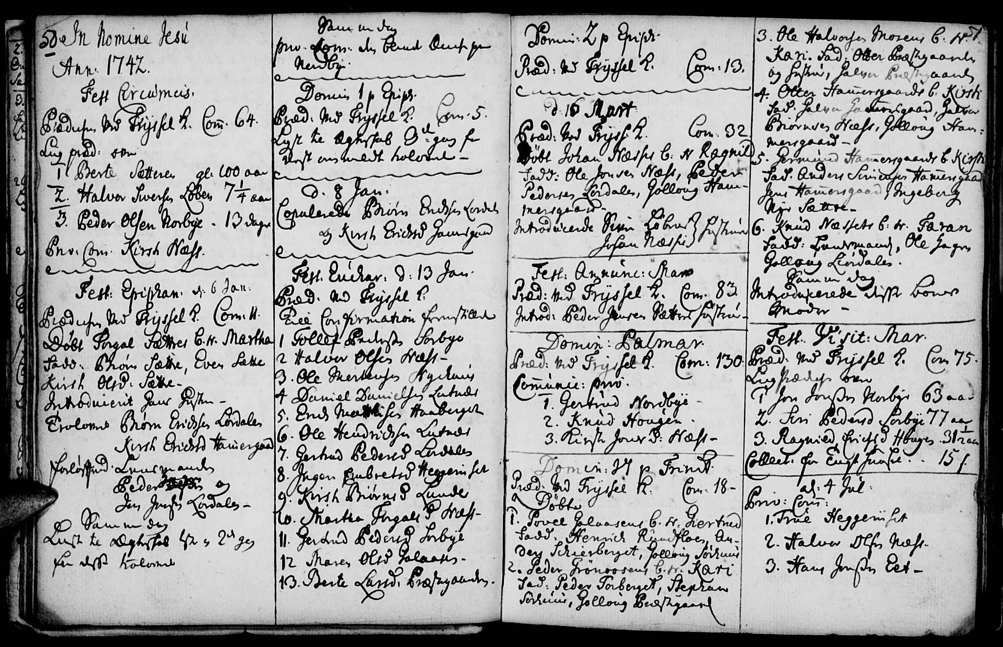 Elverum prestekontor, AV/SAH-PREST-044/H/Ha/Haa/L0001: Parish register (official) no. 1, 1730-1760, p. 50-51